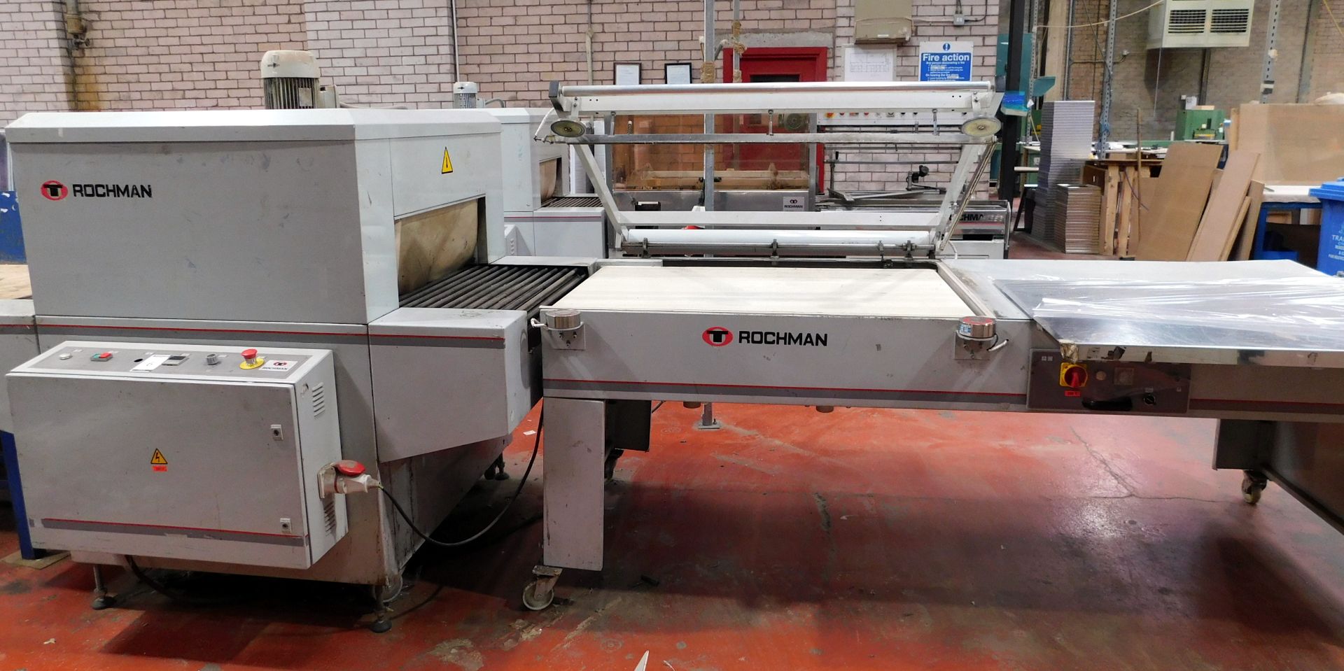 Rochman TR80/100 H250 Sealing Machine, Serial Number 4880900 (2000) With SLS120/80 Feed Bed,