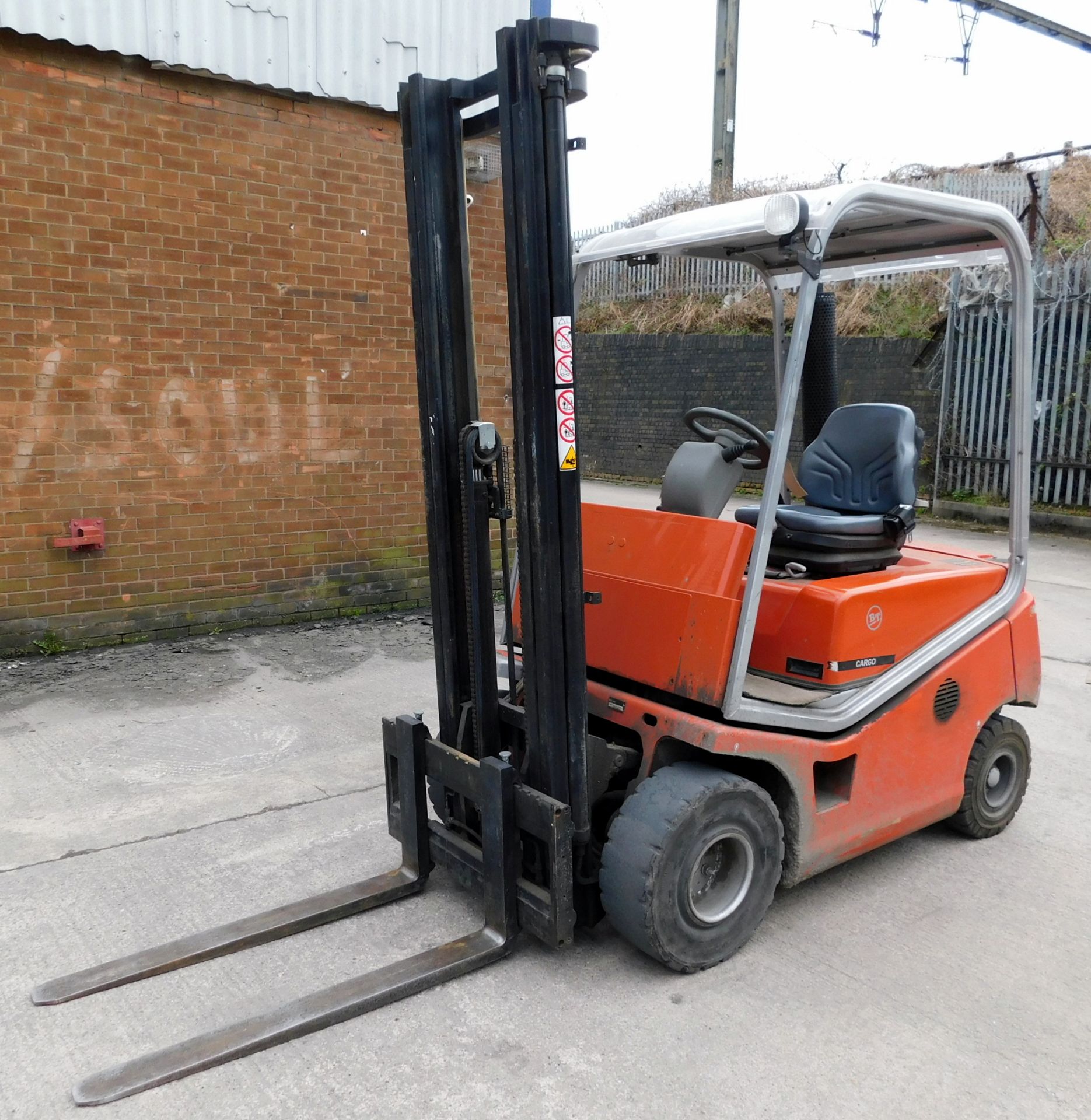 BT CBD15 Diesel Powered Counter Balance Fork Lift, Serial Number CE267564 (2005), 1620 Hours, 1, - Image 2 of 11