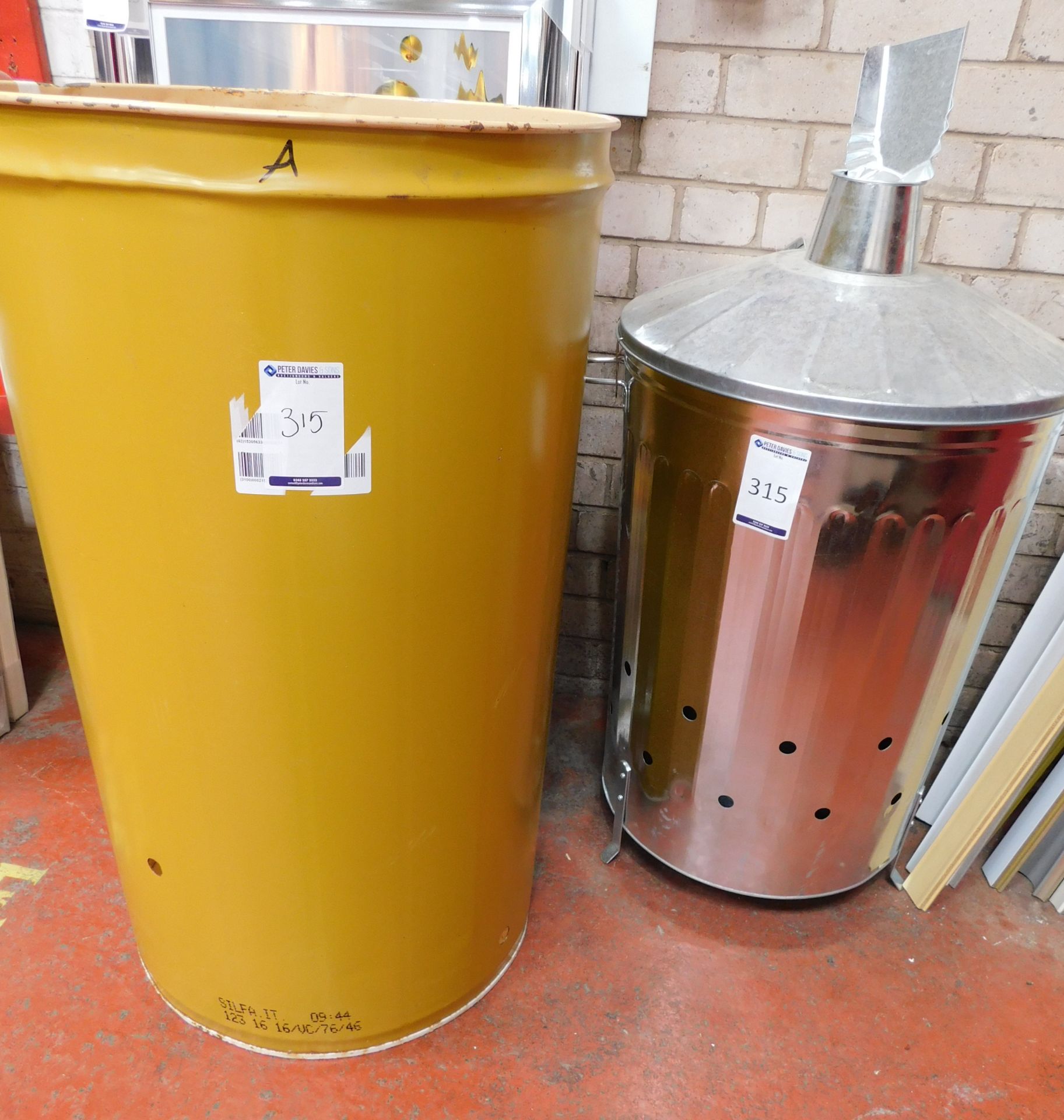 Incinerator & Fire Bin (Collection – Friday 25th, Tuesday 29th or Wednesday 30th May – By