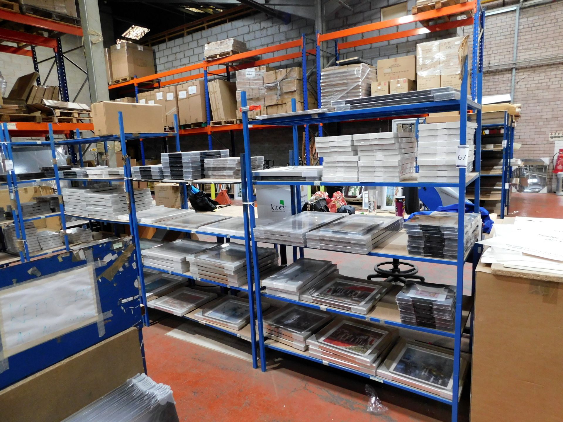 7 Metal Framed Shelving Units (Collection – Thursday 31st May)