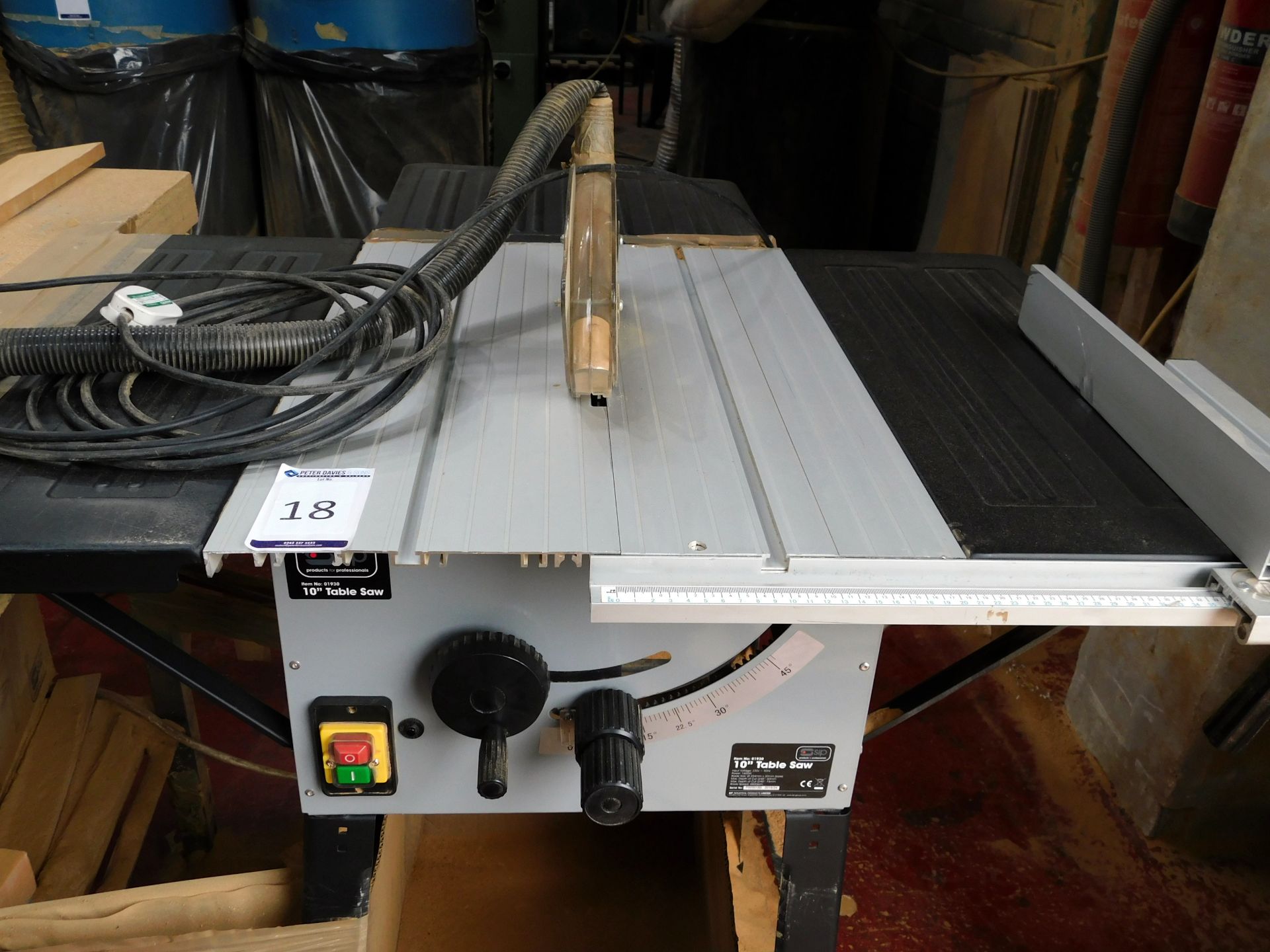 SIP 10” Table Saw, 240v, (2016) (Collection – Friday 25th, Tuesday 29th or Wednesday 30th May – By