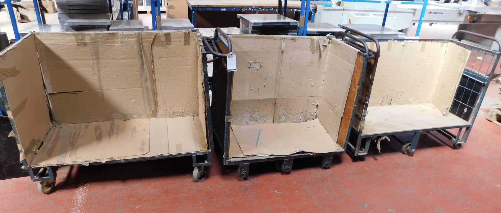 2 Open Sided Stock Trolleys (Collection – Friday 25th, Tuesday 29th or Wednesday 30th May – By