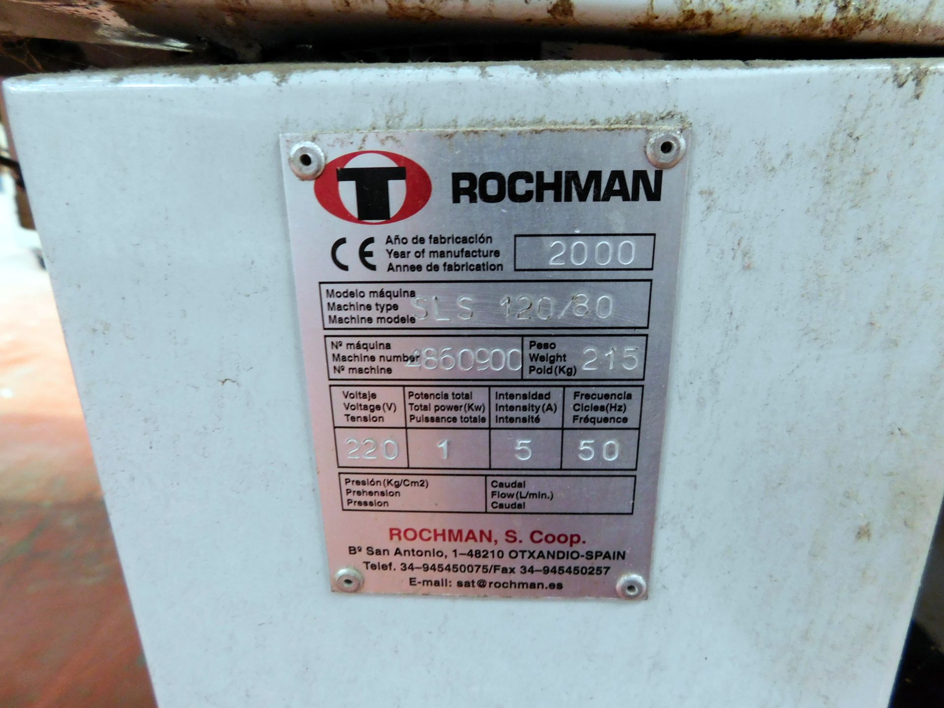 Rochman TR80/100 H250 Sealing Machine, Serial Number 4880900 (2000) With SLS120/80 Feed Bed, - Image 9 of 10