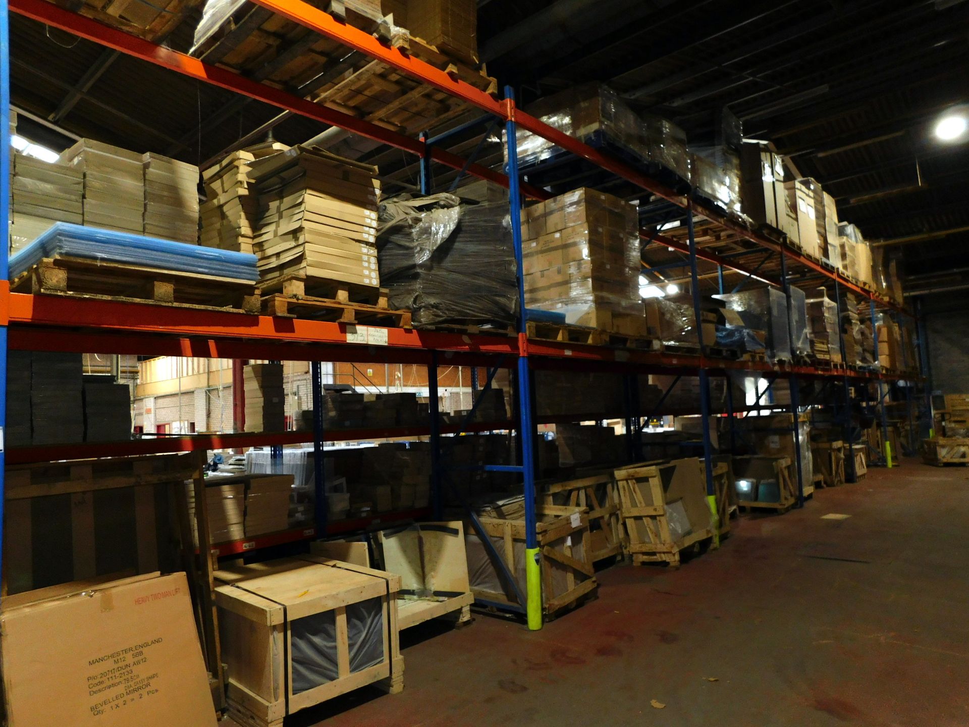 7 Bays of Boltless Pallet Racking to include: 8 4.2m Uprights, 28 Crossbeams (Collection – Wednesday