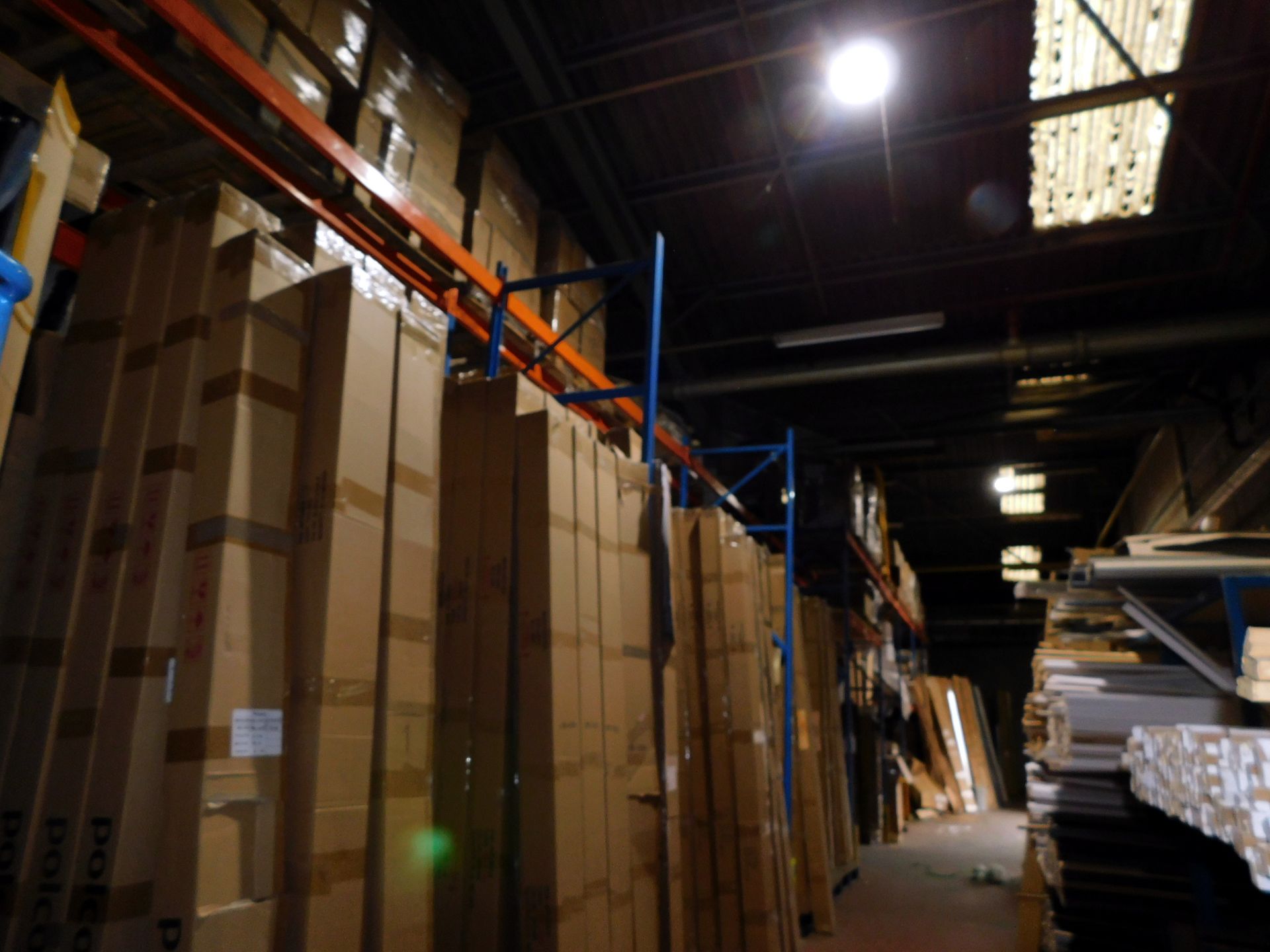 10 Bays of Boltless Pallet Racking to include: 12 4.2m Uprights, 35 Crossbeams . (Collection –