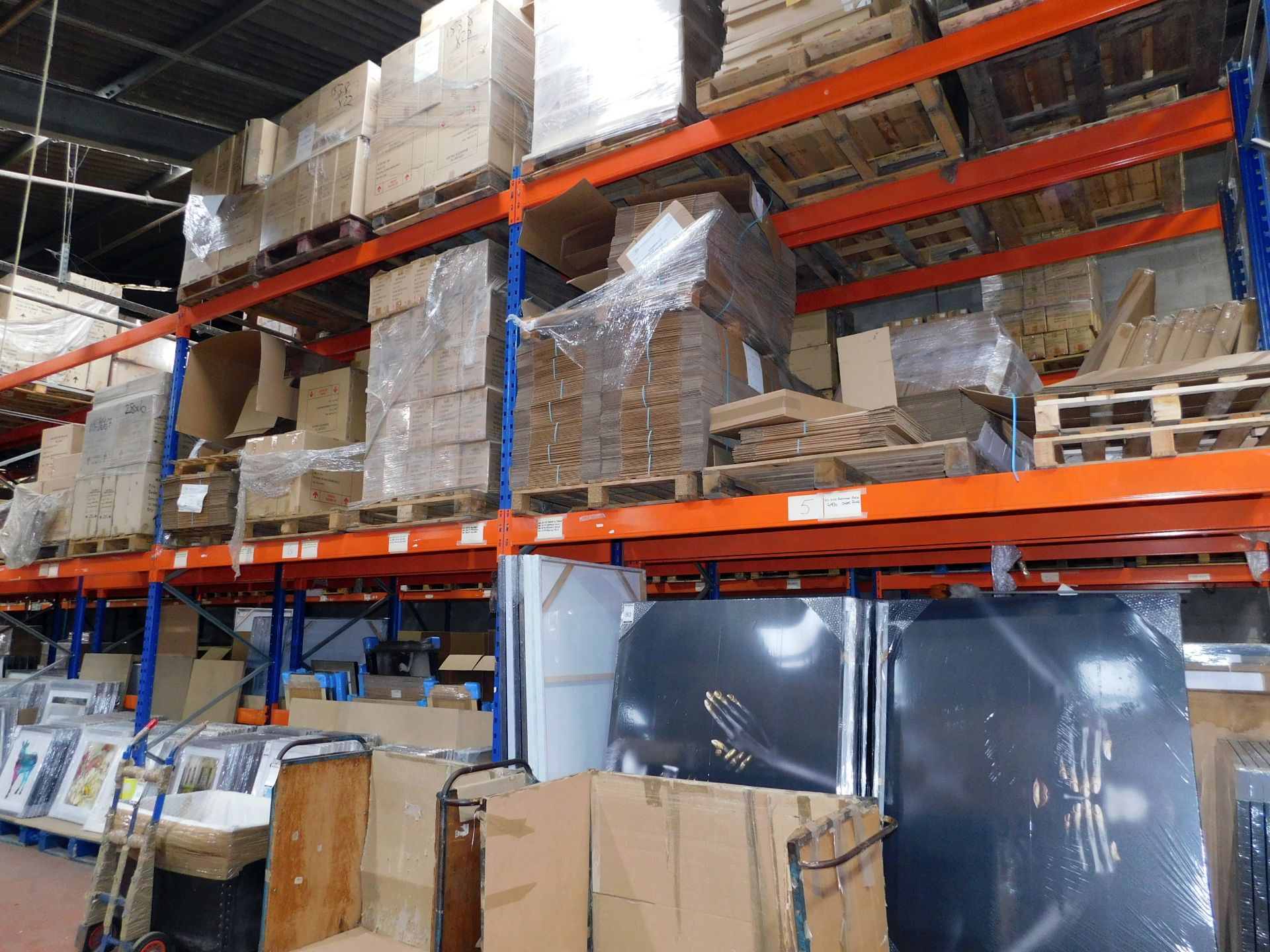 6 Bays of Boltless Pallet Racking to include: 7 4.2m Uprights, 24 Crossbeams (Collection – Wednesday - Image 2 of 4