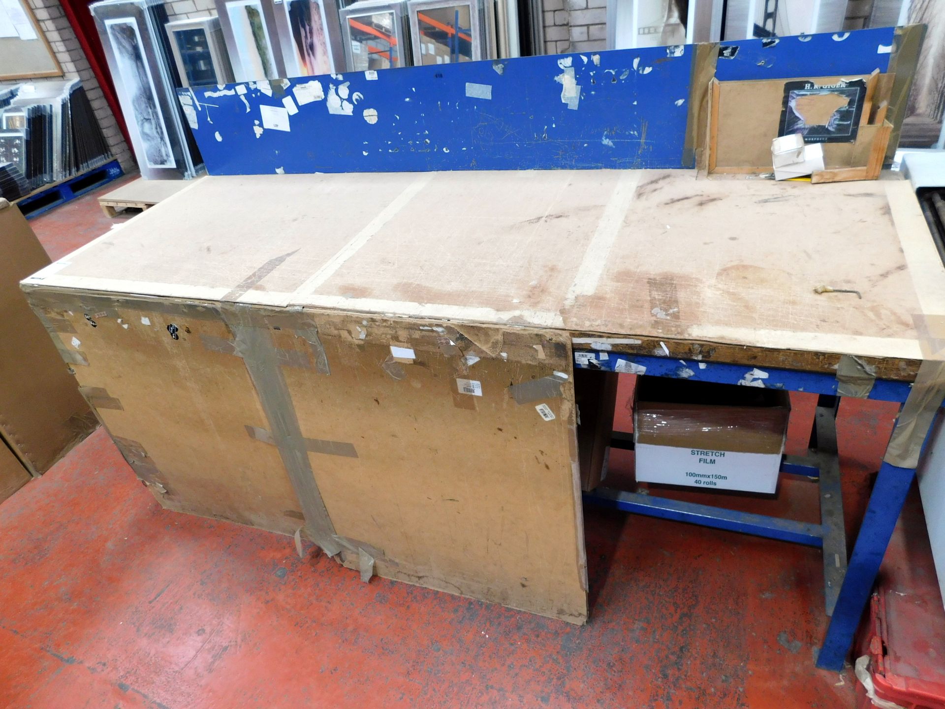 4 Metal Framed Wooden Topped Work Benches (Collection – Friday 25th, Tuesday 29th or Wednesday - Image 2 of 3
