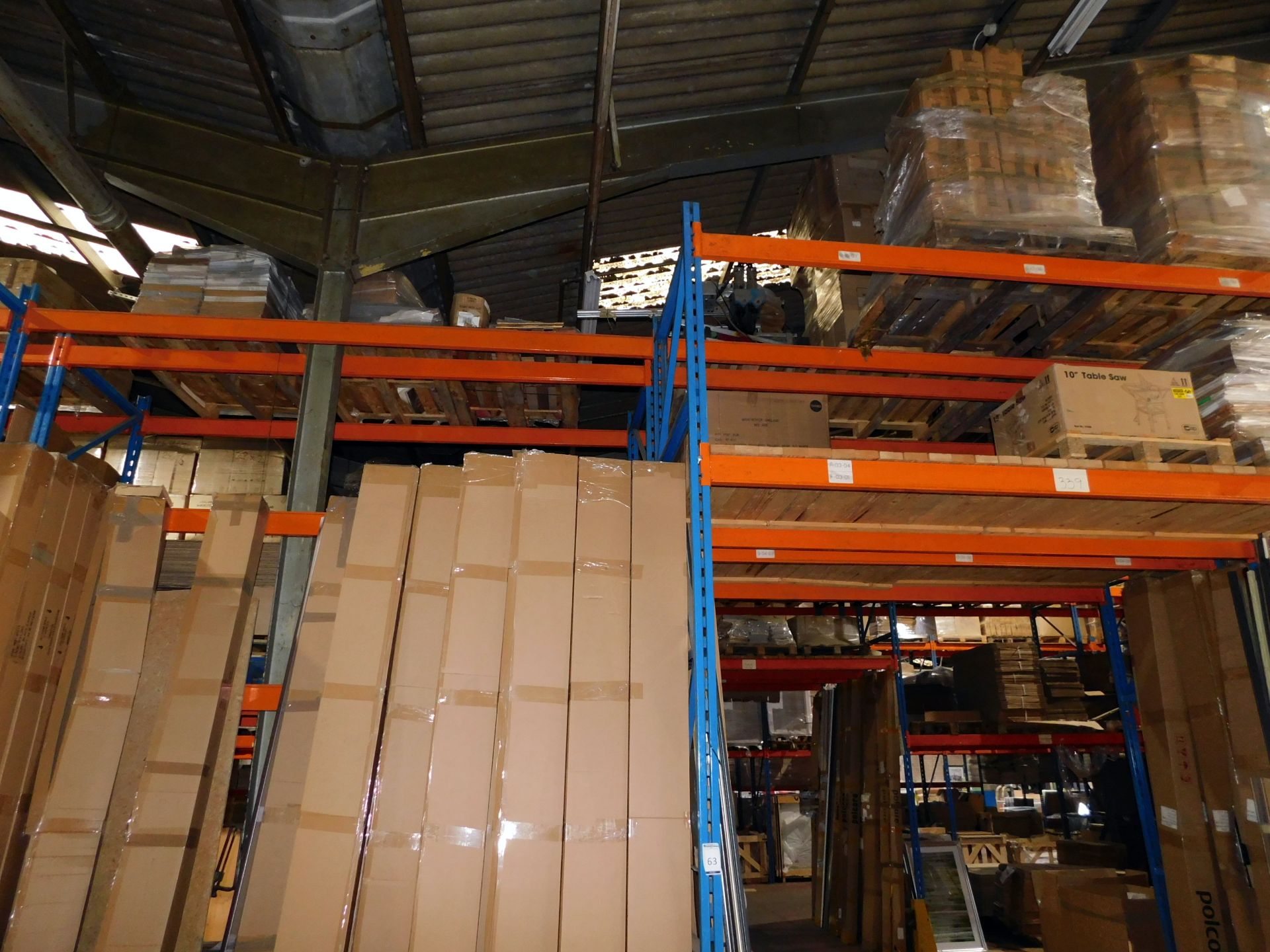 10 Bays of Boltless Pallet Racking to include: 12 4.2m Uprights, 35 Crossbeams . (Collection – - Image 3 of 6