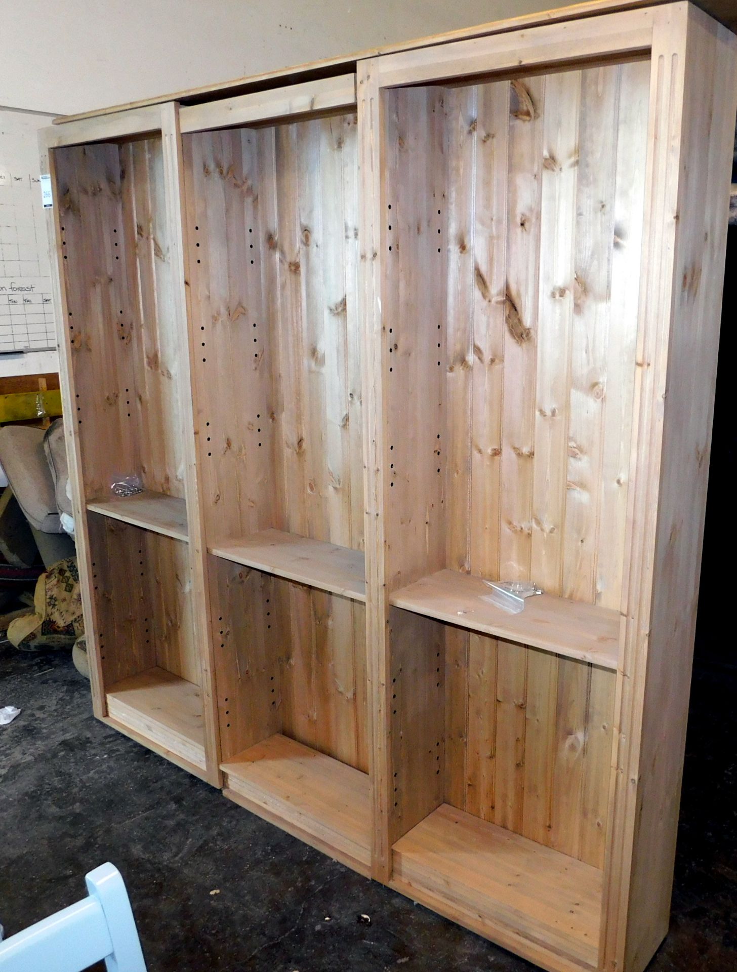 Pine Bookcase, 6’9” x 7’ (Missing Base Plinth) (located Driffield, collection Monday 23rd & - Image 2 of 2