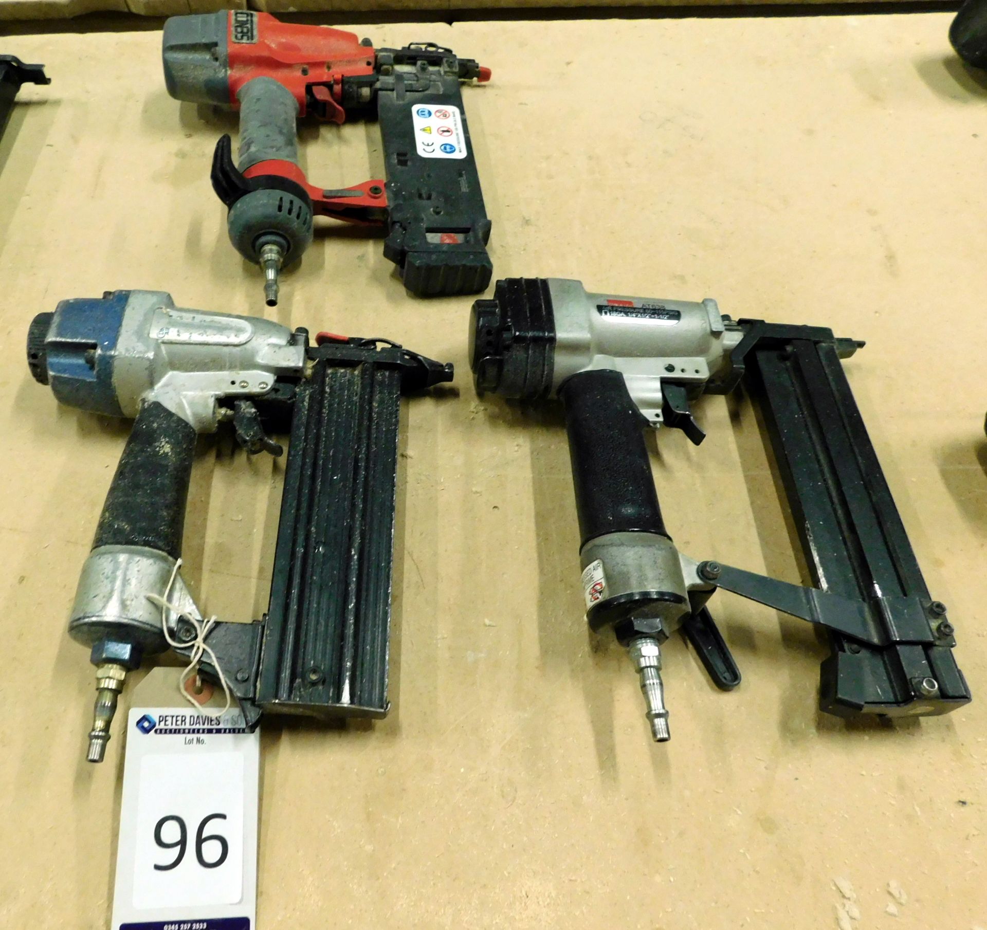 3 Various Pneumatic Staplers (located Driffield, collection Monday 23rd & Tuesday 24th July)