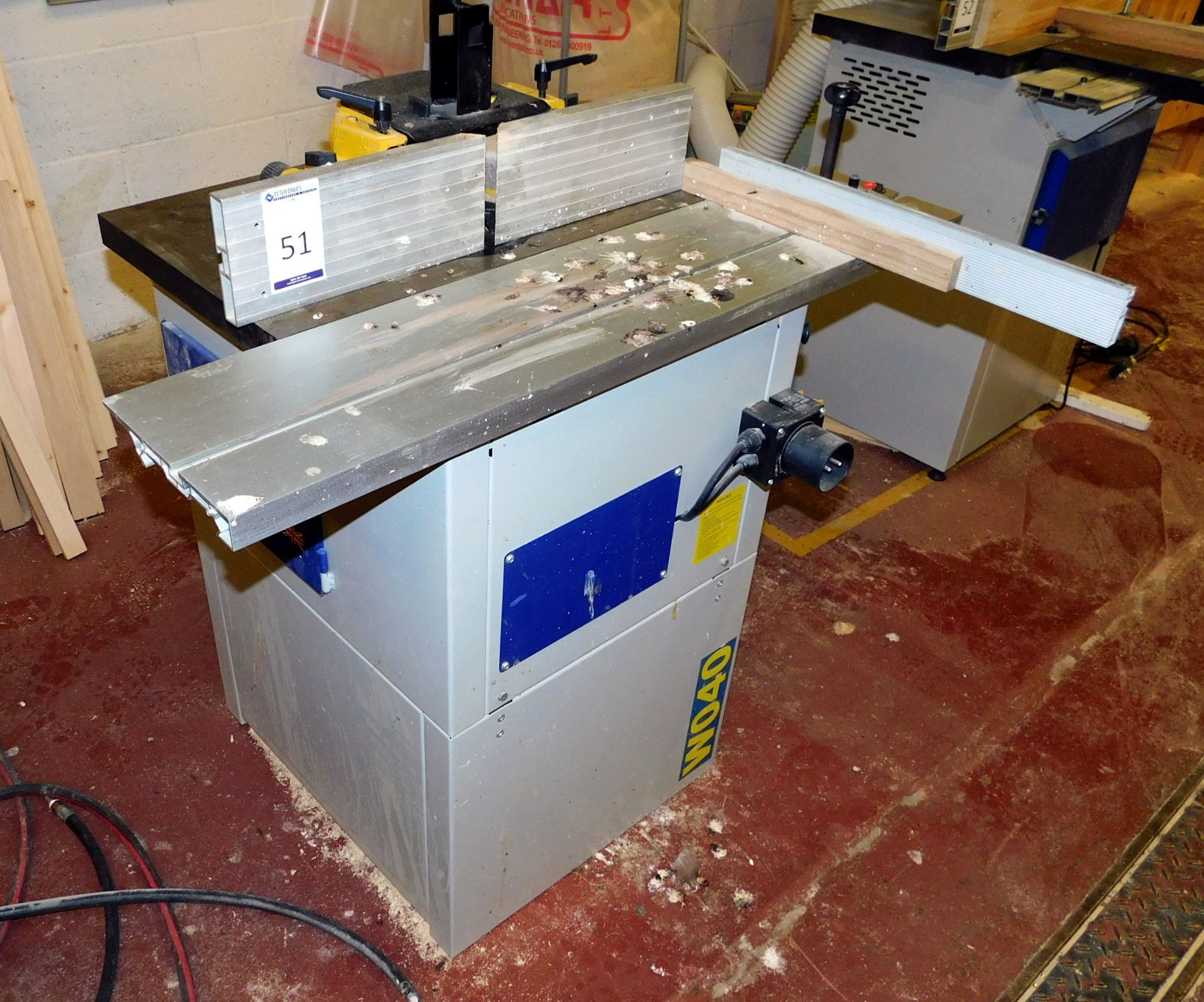 Charnwood W040 Spindle Moulder (located Driffield, collection Monday 23rd & Tuesday 24th July)