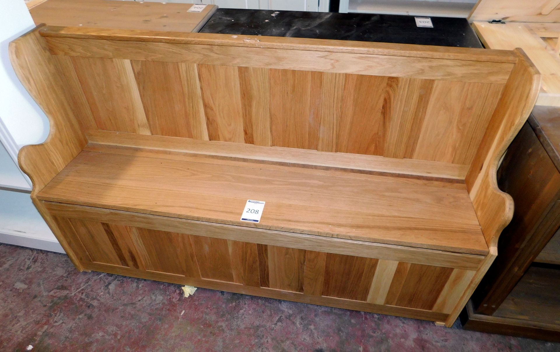 Oak Monks Bench (Unfinished) 3’ x 5’ (located Driffield, collection Monday 23rd & Tuesday 24th