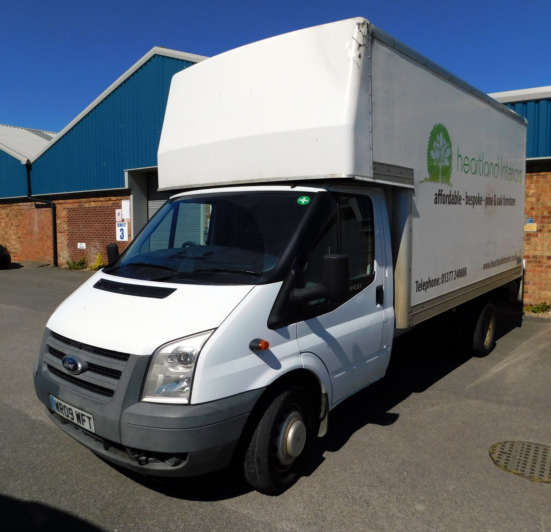 Ford Transit Luton Van, 350EF LWB RWD, TDCi 140ps, Registration WR09 WFT, First Registered 25th June - Image 2 of 8