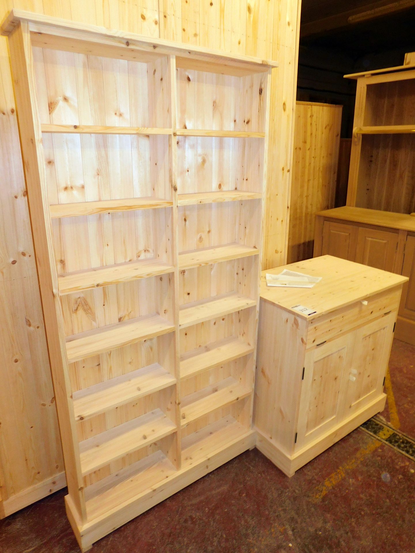 Pine Hideaway & Shelving Unit (Unfinished) (located Driffield, collection Monday 23rd & Tuesday 24th