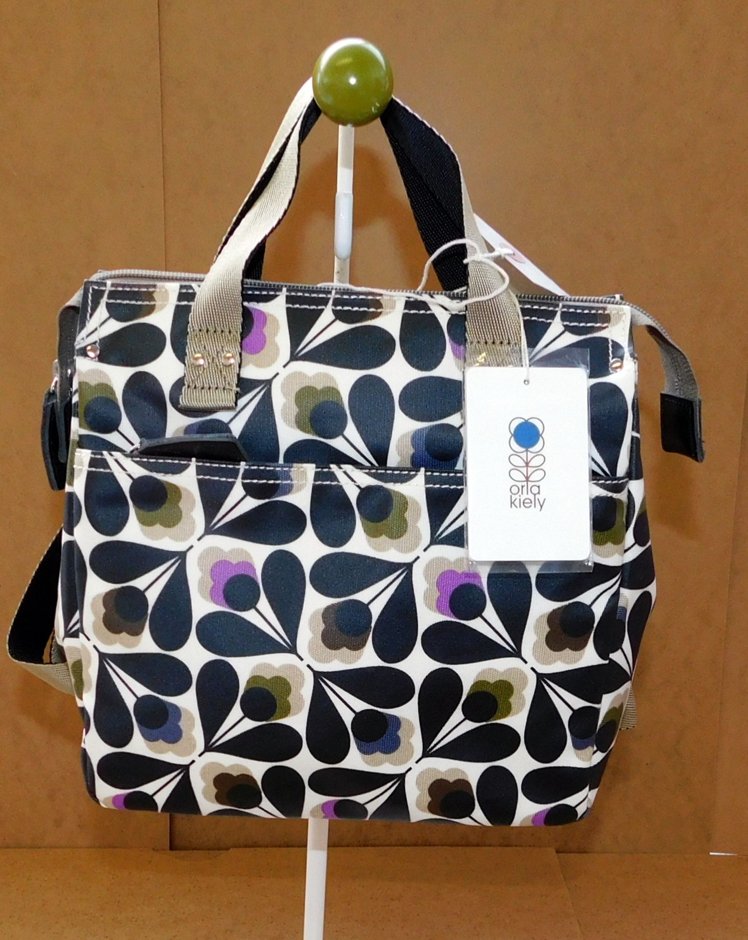 Orla Kiely Sycamore Seed Small Backpack, Multi, RRP £145