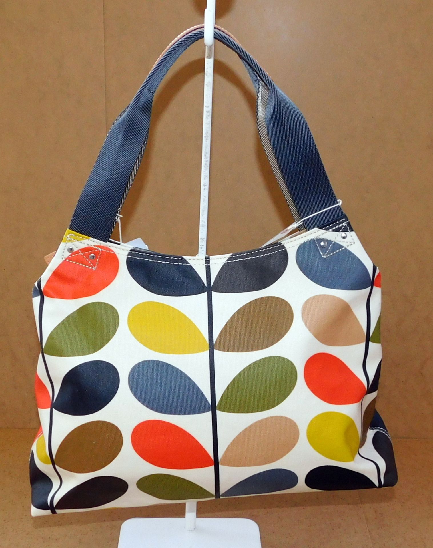 Orla Kiely Classic Multi Stem Classic Zip Shoulder Bag, Multi, RRP £145