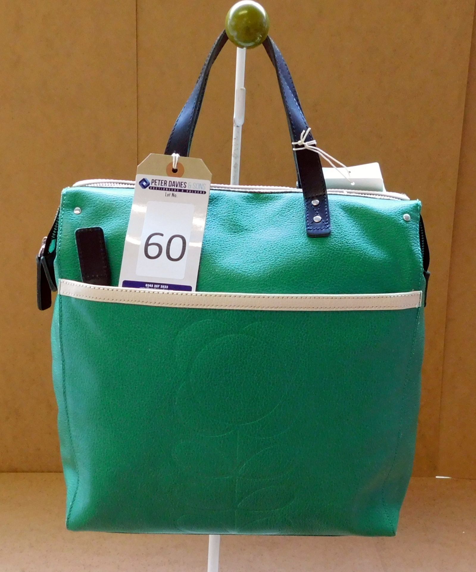 Orla Kiely Embossed Flower Backpack, Jade, RRP £305