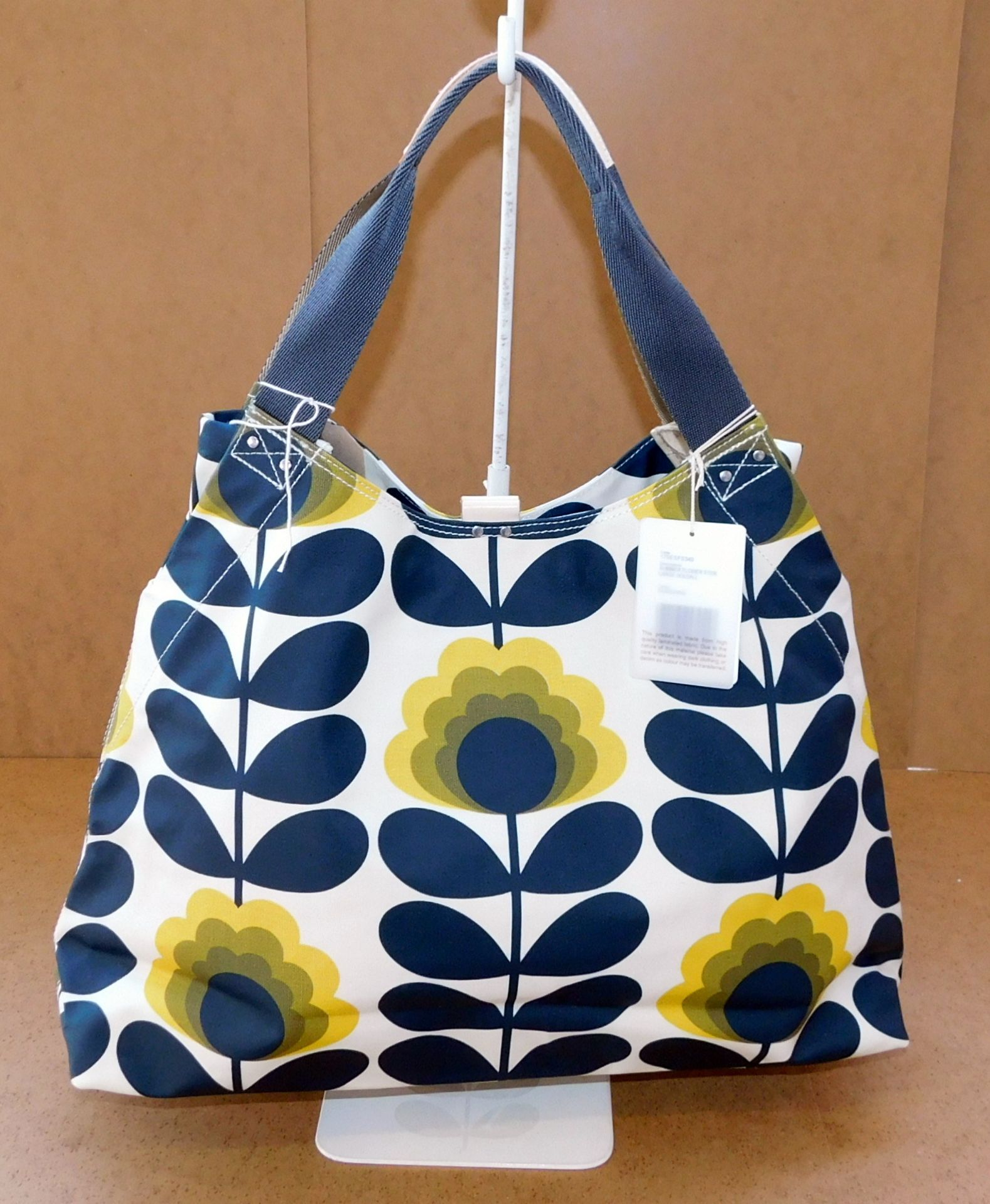 Orla Kiely Summer Flower Stem Large Holdall, Sunshine, RRP £180