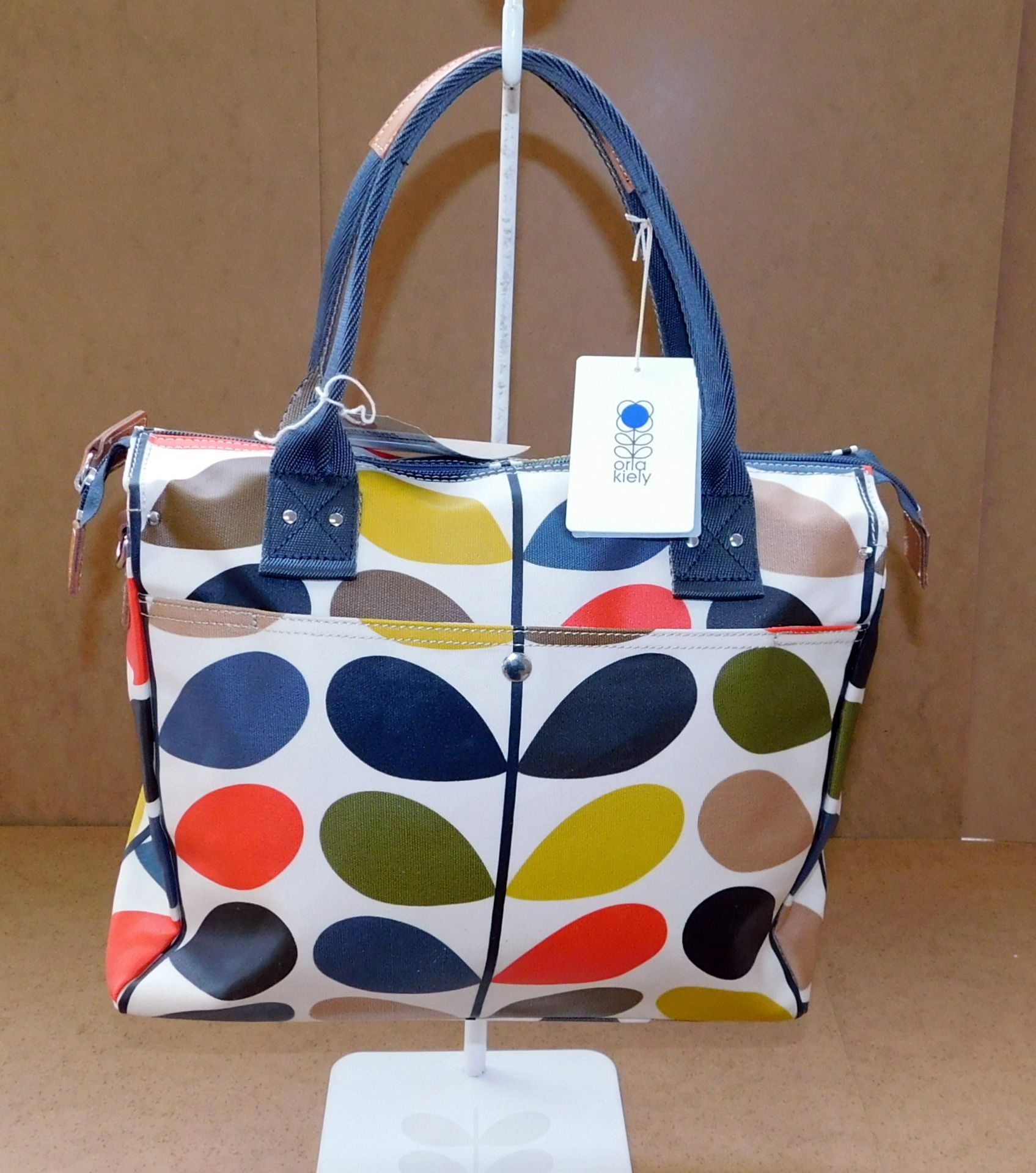 Orla Kiely Classic Multi Stem Zip Messenger, multi, RRP £165