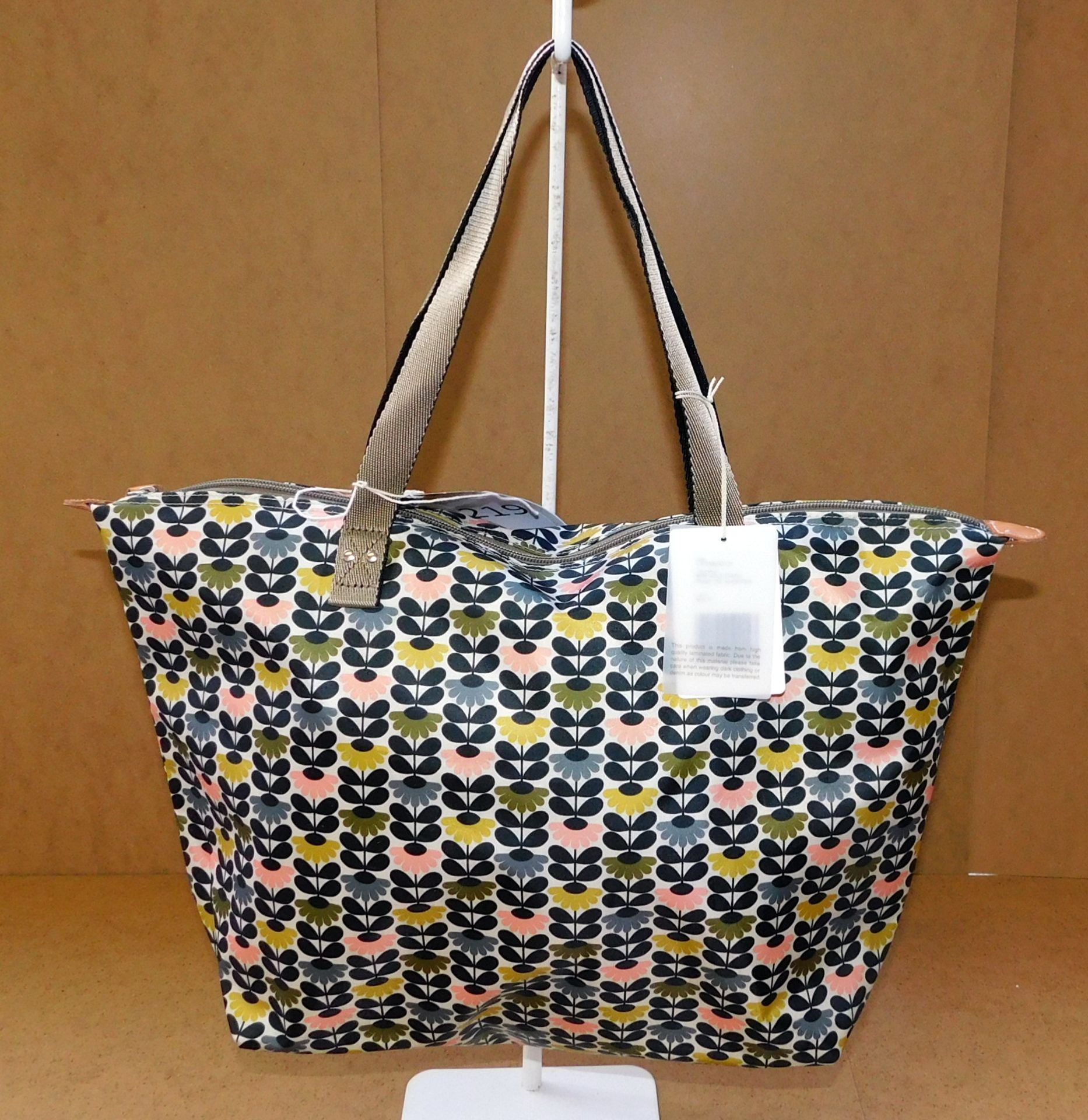 Orla Kiely Mini Wild Daisy Print Zip Shopper, Multi, RRP £74