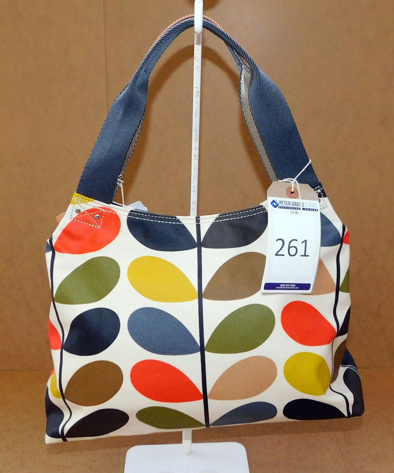 Orla Kiely Classic Multi Stem Classic Zip Shoulder Bag, Multi, RRP £145