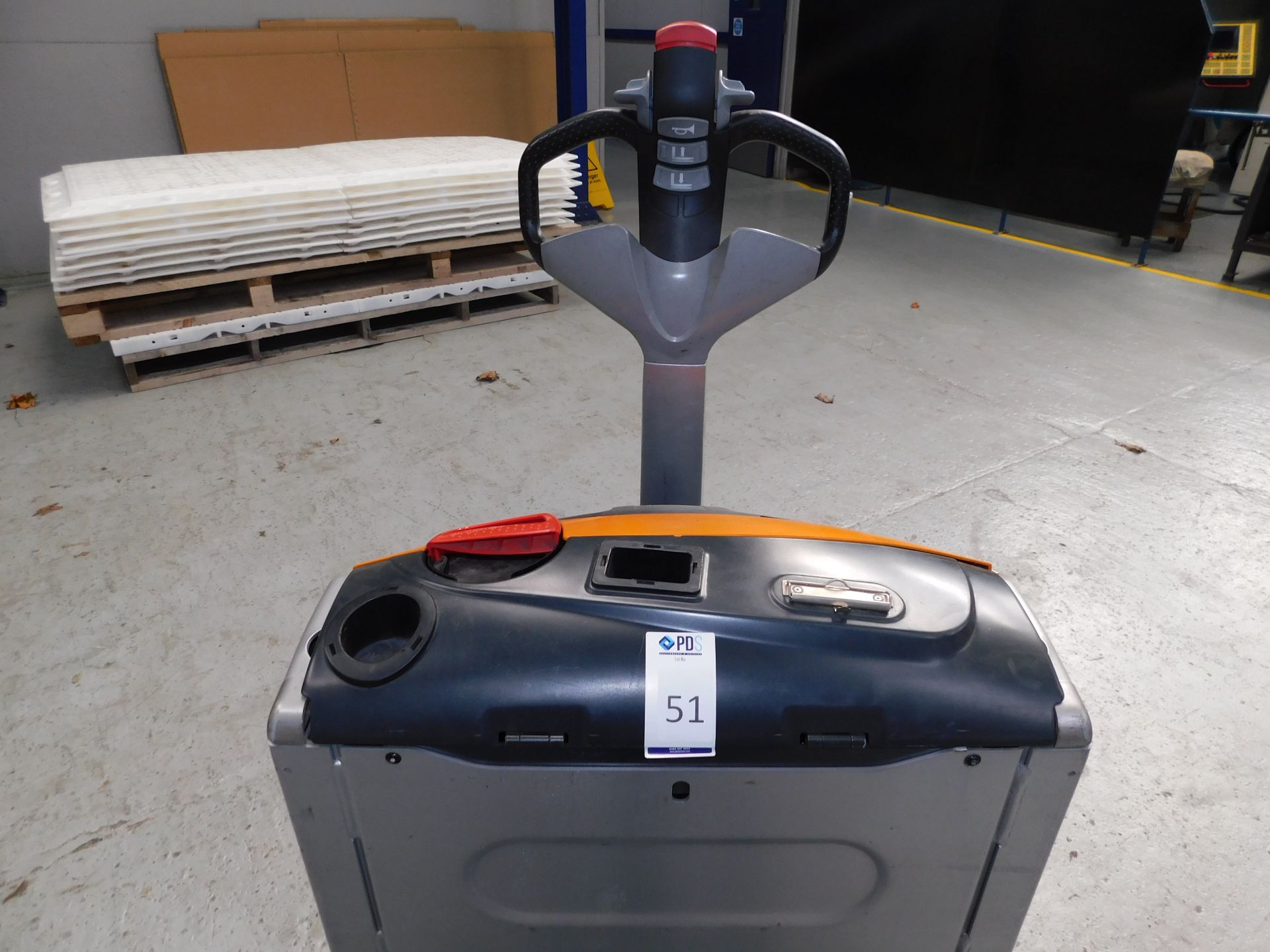 2012 Still EXU16, Long Reach Pedestrian Operated Electric Pallet Truck, Serial No W40153C01544, - Image 3 of 6