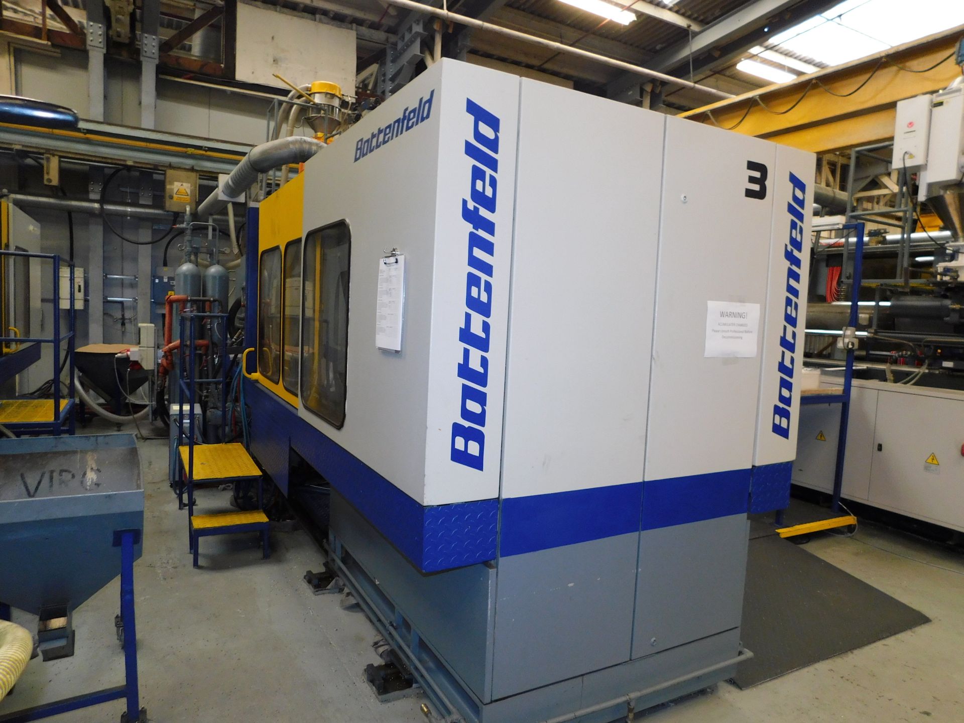 1991 Bettenfeld BN-T5000, Injection Moulding Machine, Serial Number: 47479, Plant Number: 3 870mm - Image 2 of 9