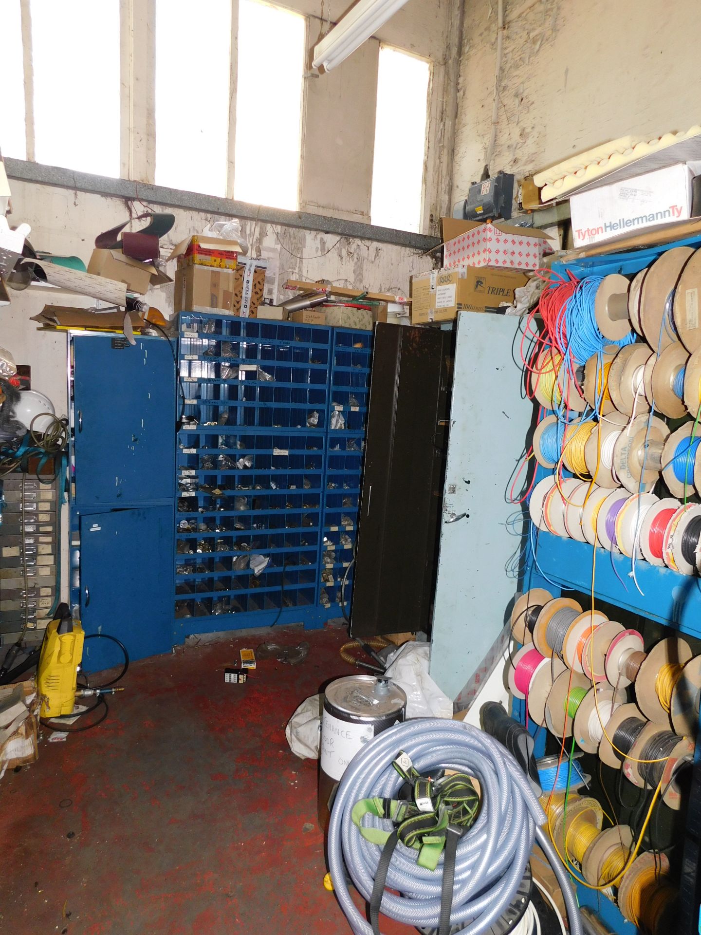 Contents to Workshop Stores Mainly Machine Spares, Electrical Spares & Cable