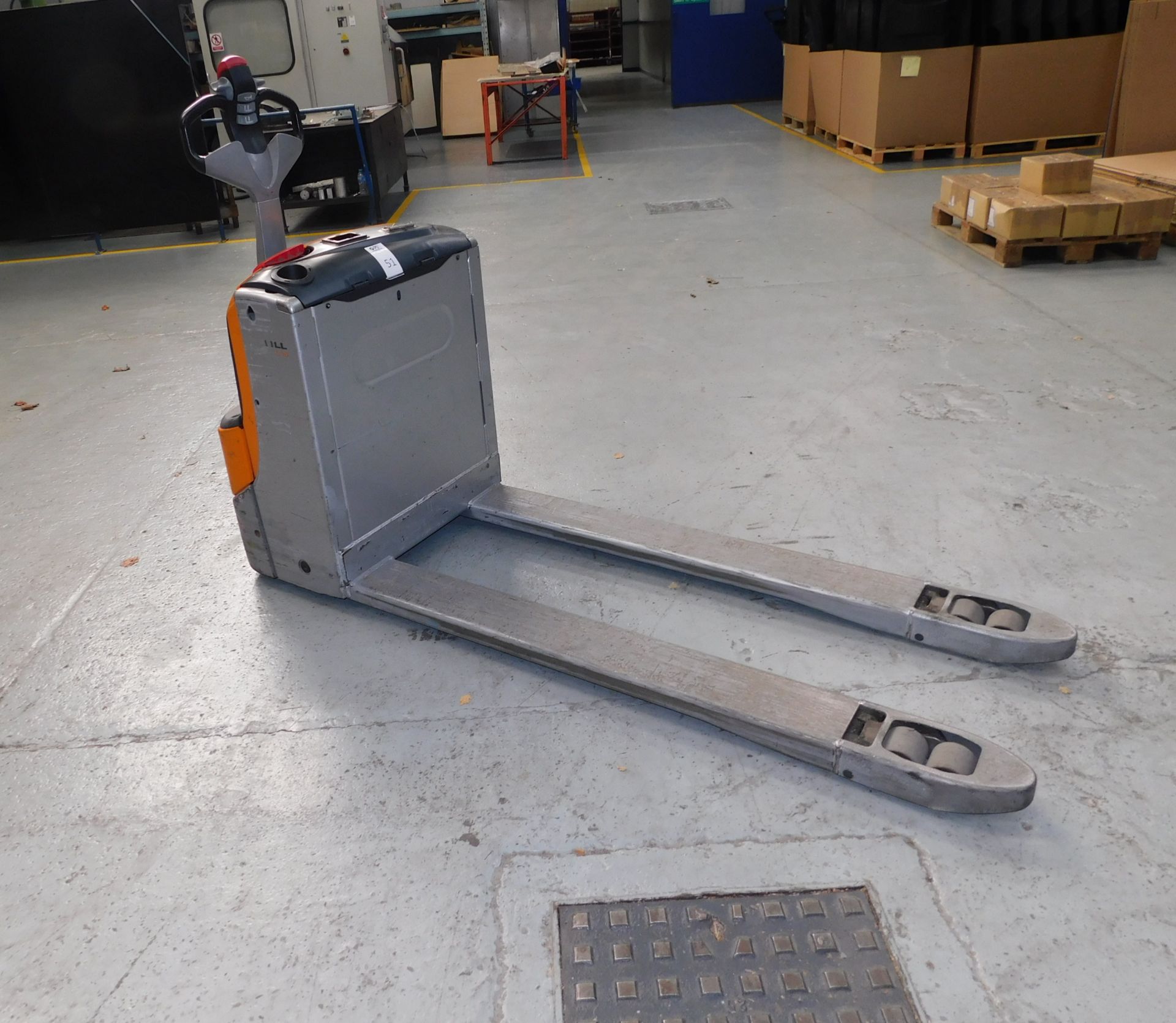 2012 Still EXU16, Long Reach Pedestrian Operated Electric Pallet Truck, Serial No W40153C01544, - Image 2 of 6