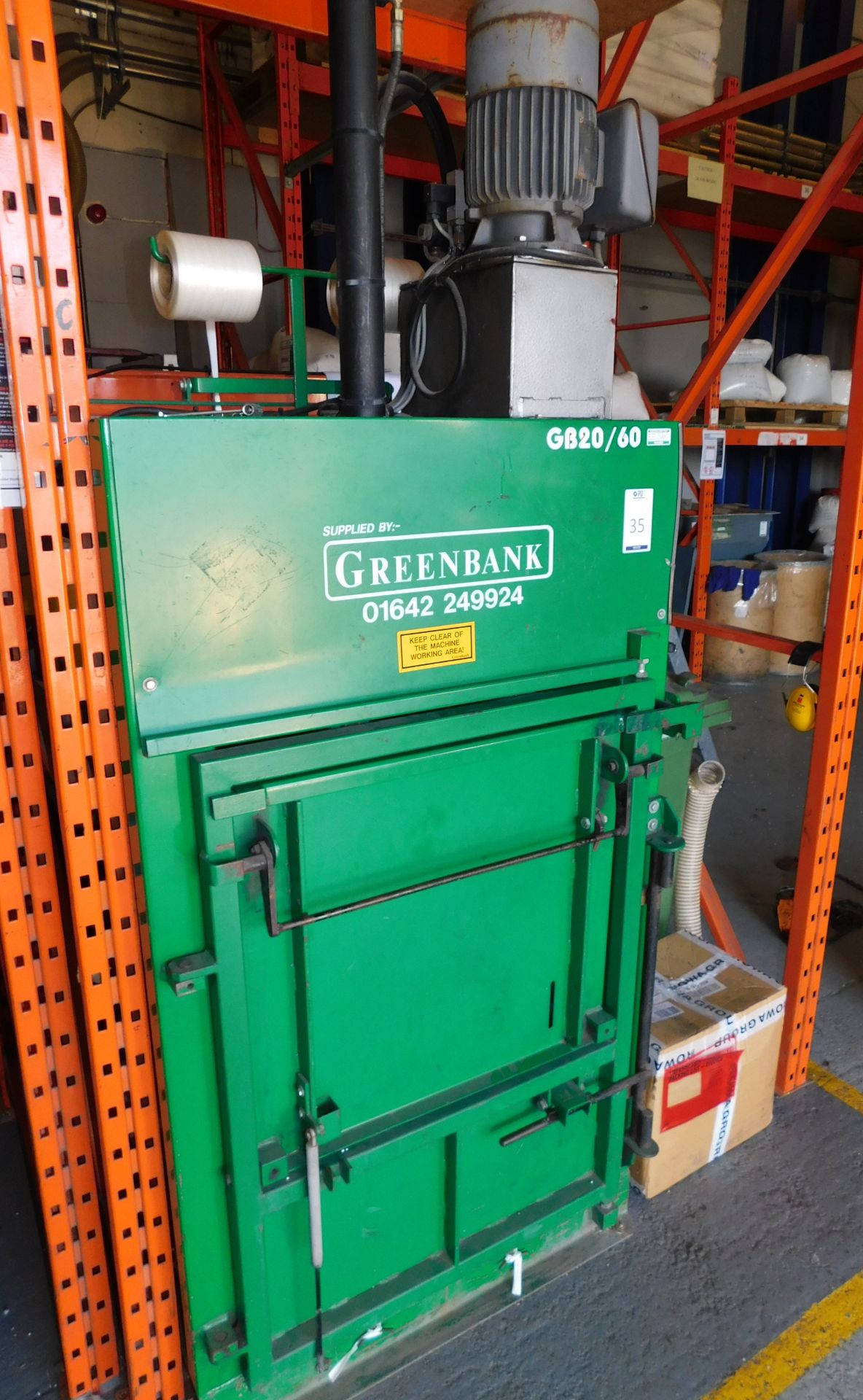 Greenbank GB20/60 Single Chamber Hydrolic Compactor with 700 x 500mm Chamber Size (Collection by - Image 2 of 2