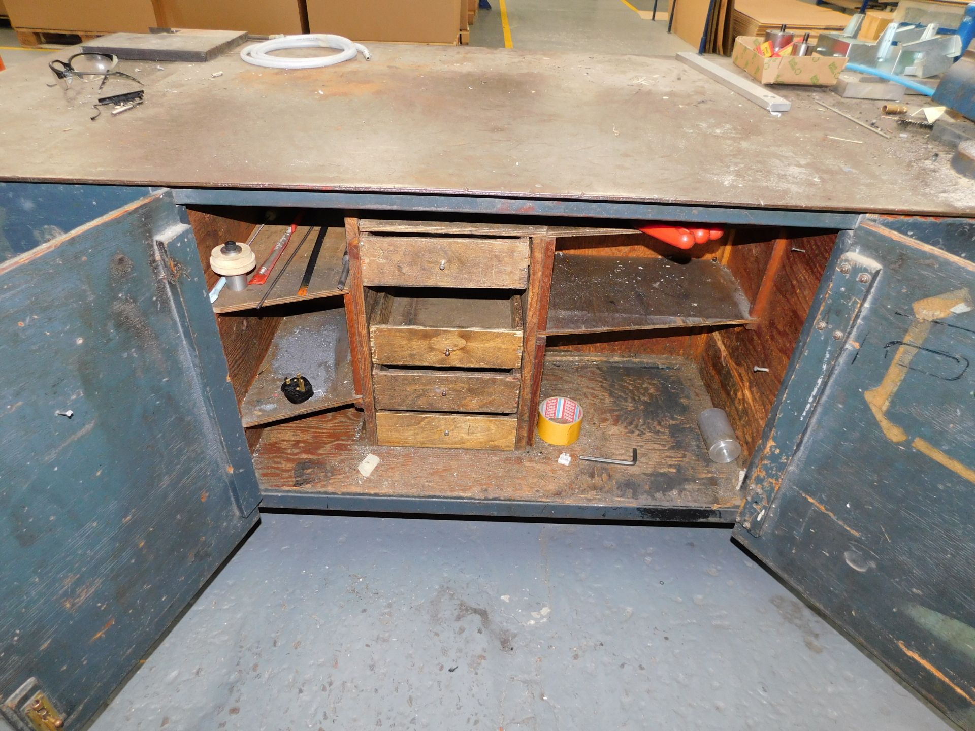 Steel Work Bench fitted with Record Vice - Bild 2 aus 5