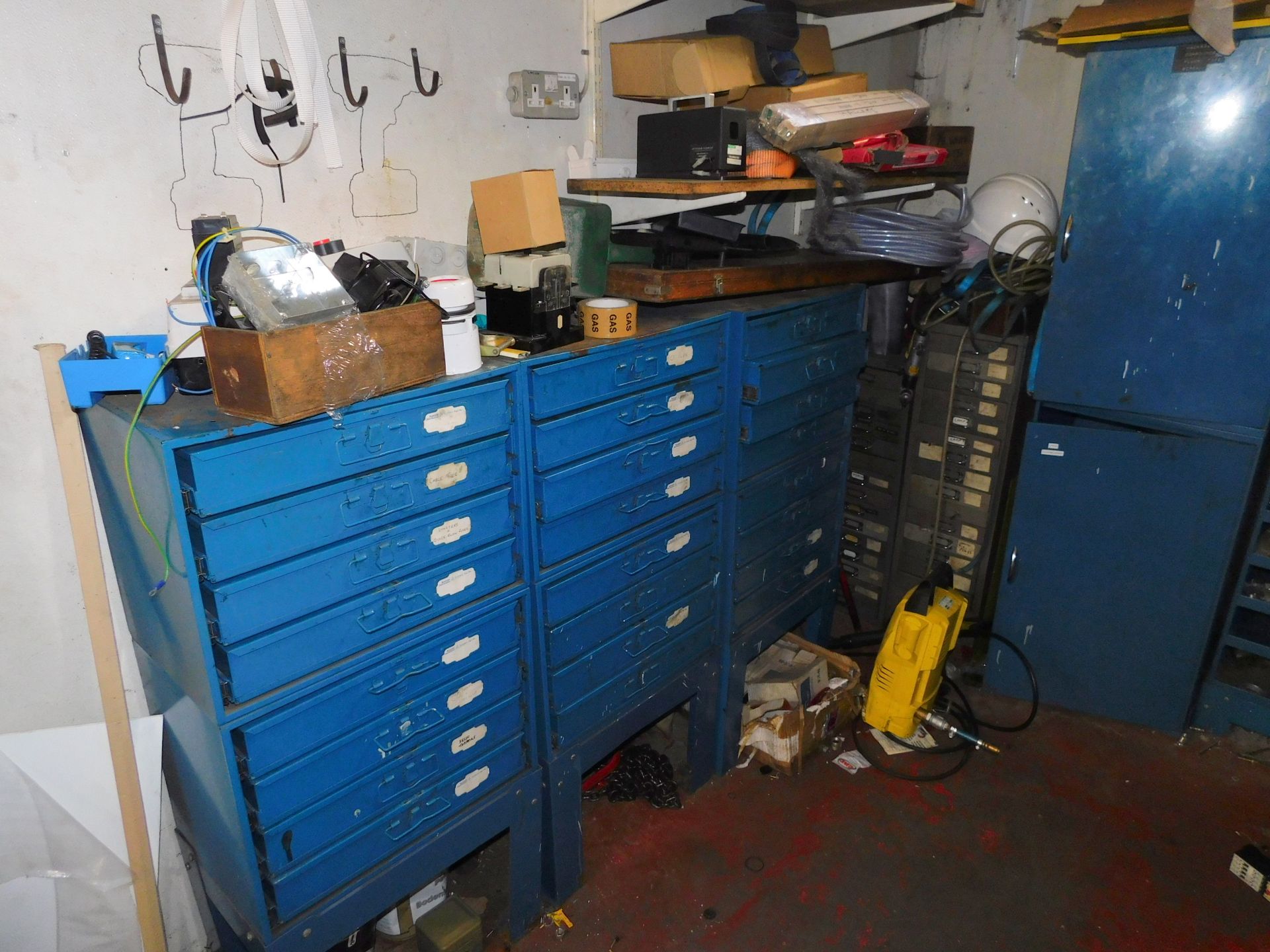 Contents to Workshop Stores Mainly Machine Spares, Electrical Spares & Cable - Image 3 of 21