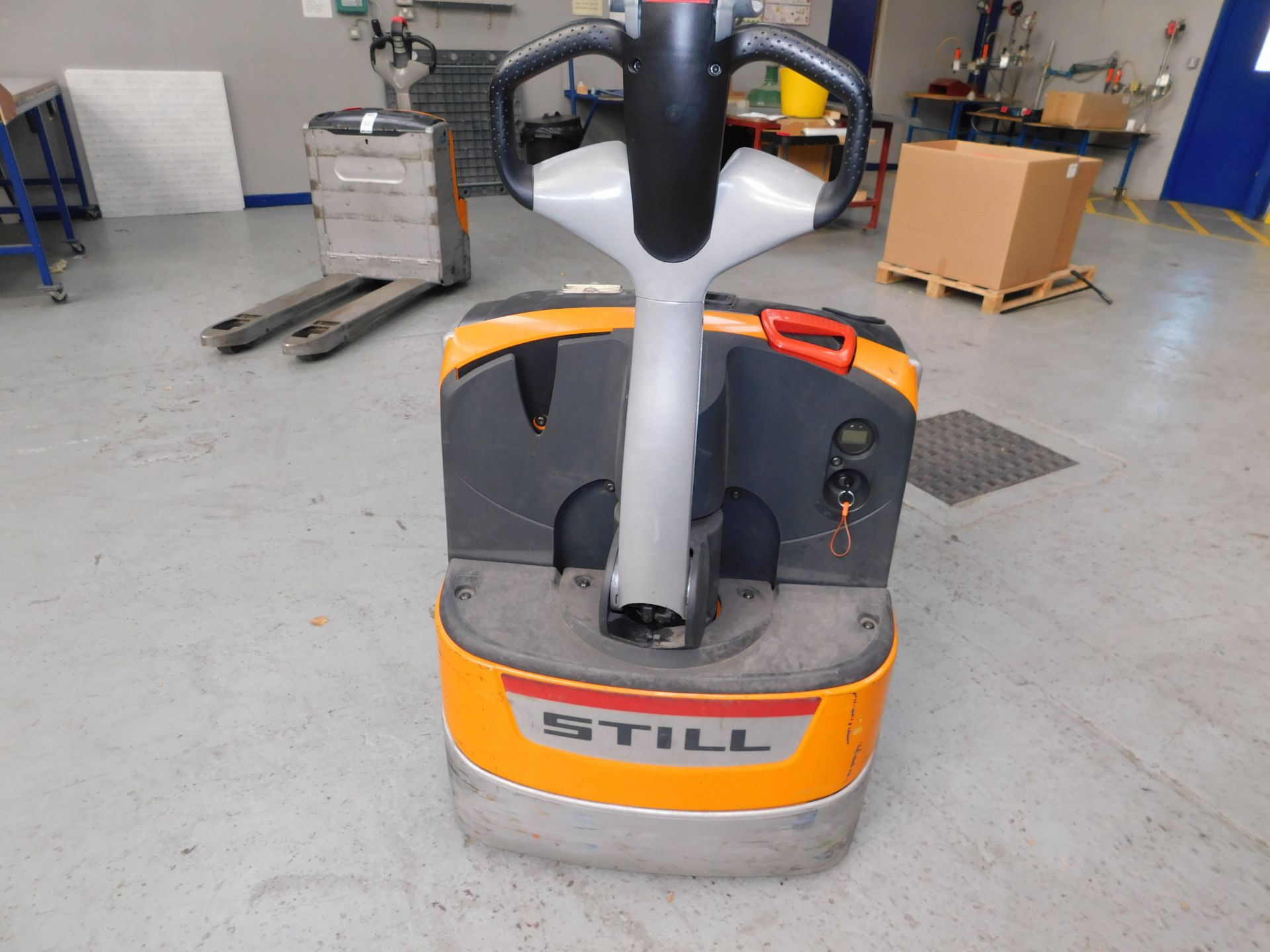 2012 Still EXU16, Long Reach Pedestrian Operated Electric Pallet Truck, Serial No W40153C01544, - Image 4 of 6