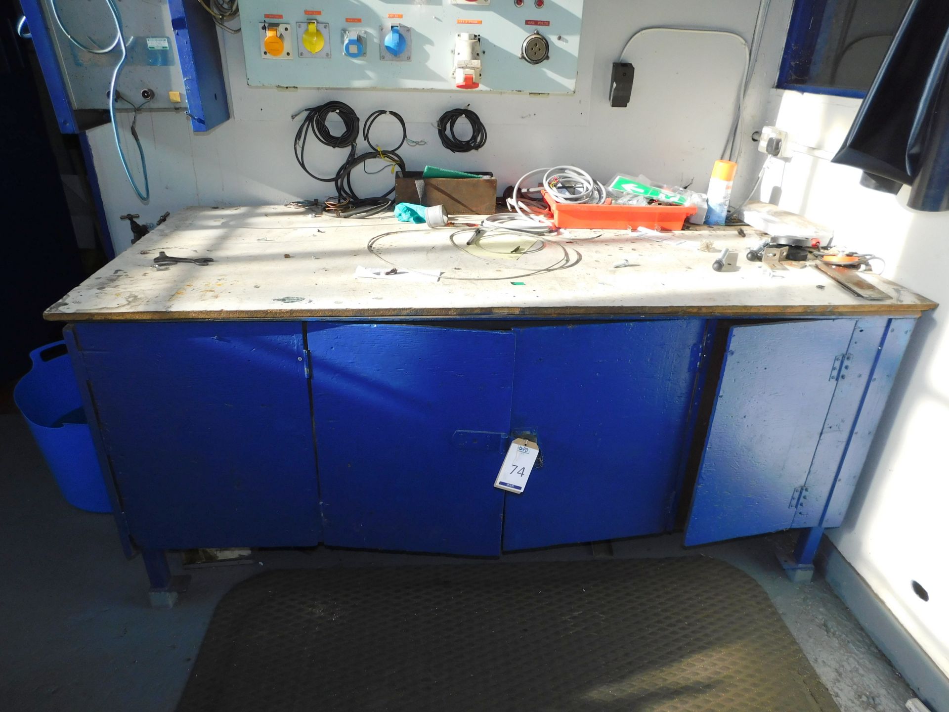 2 Work Benches with 2 Engineers Vices & Contents