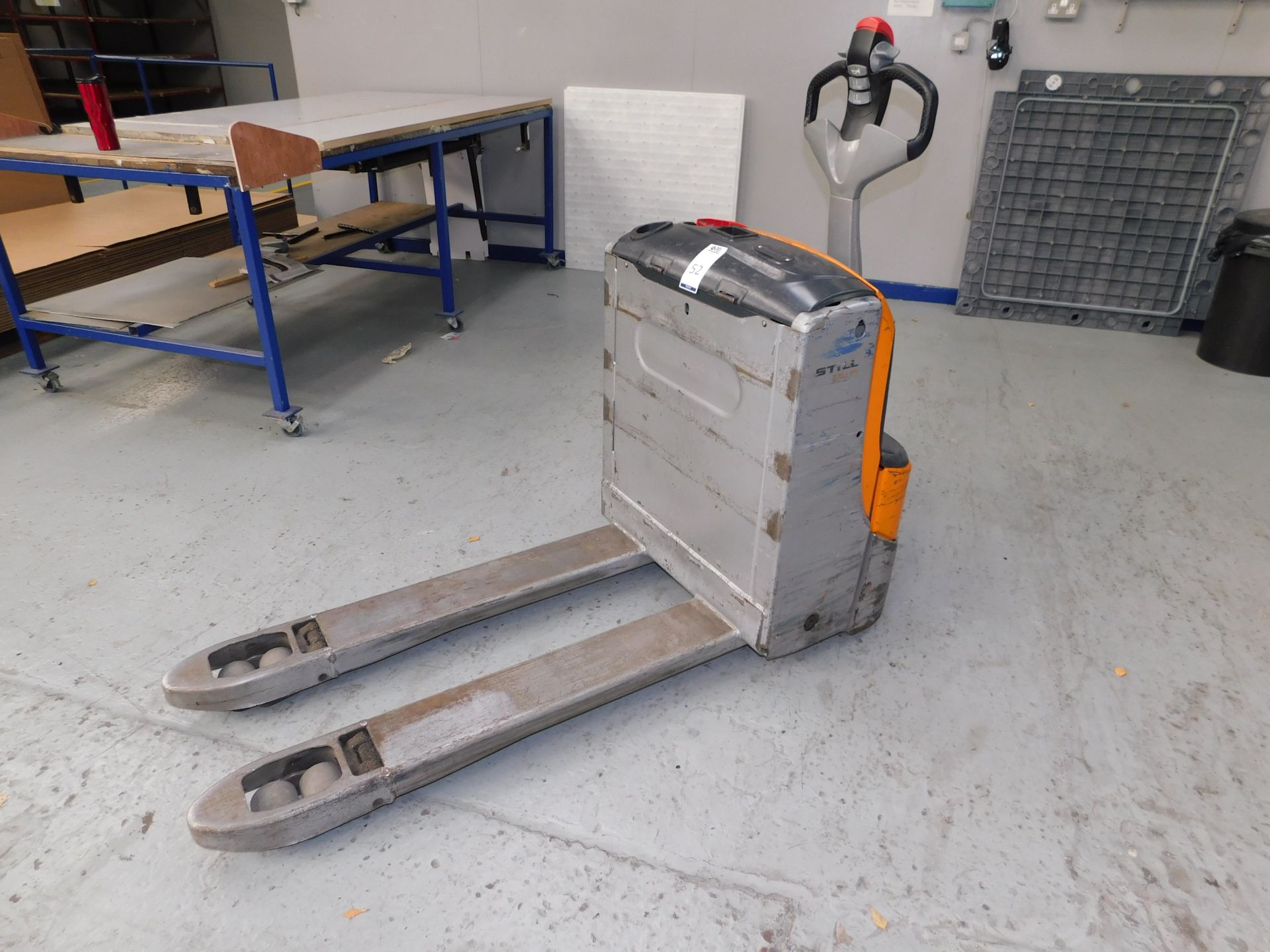 2011 Still EXU18, Pedestrian Operated Electric Pallet Truck, Serial No W40154BO1381, 1800Kg