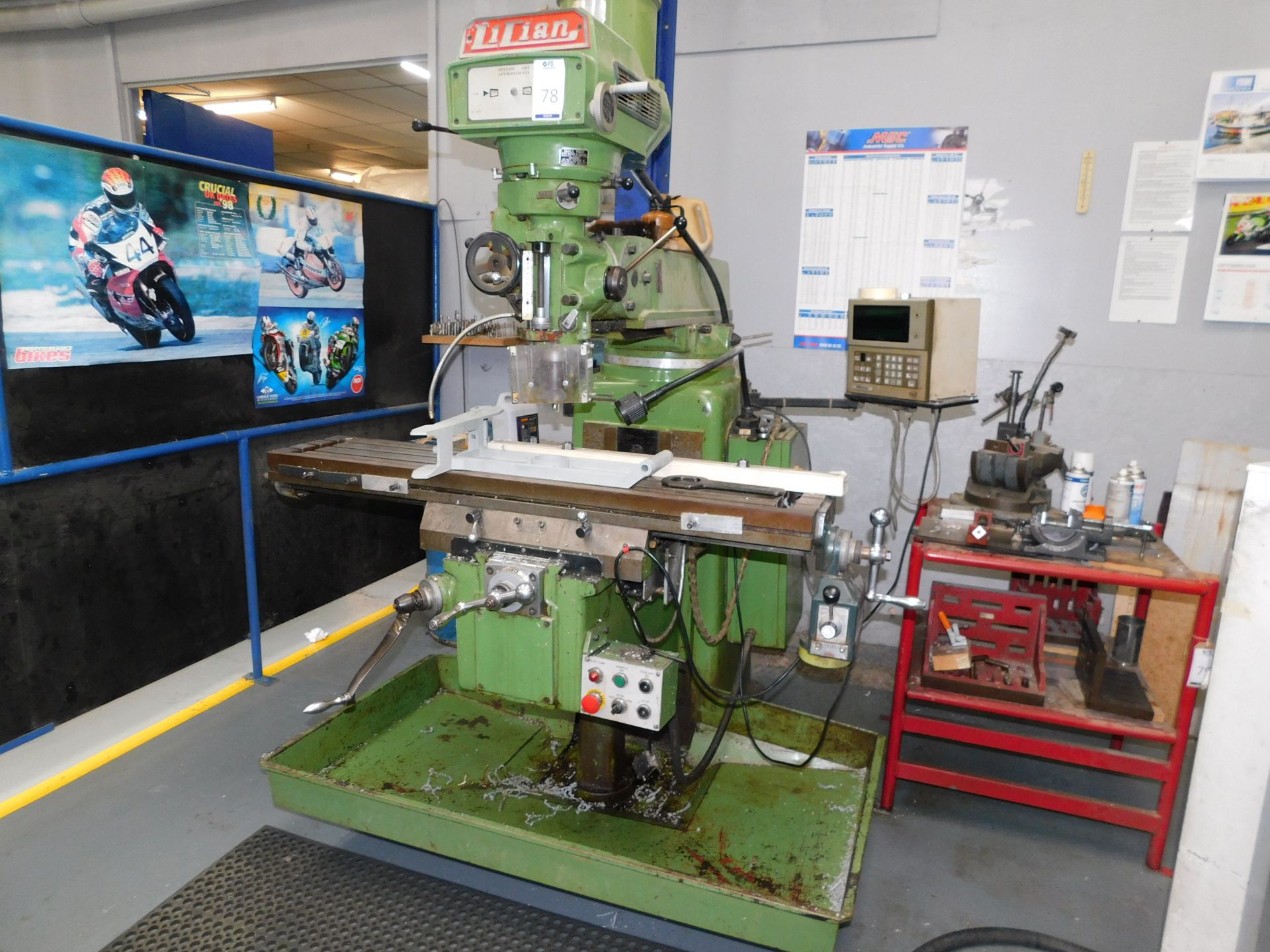 Lilian 3VH Universal Milling Machine with Mitutoyo 2 Axis Digital Read Out