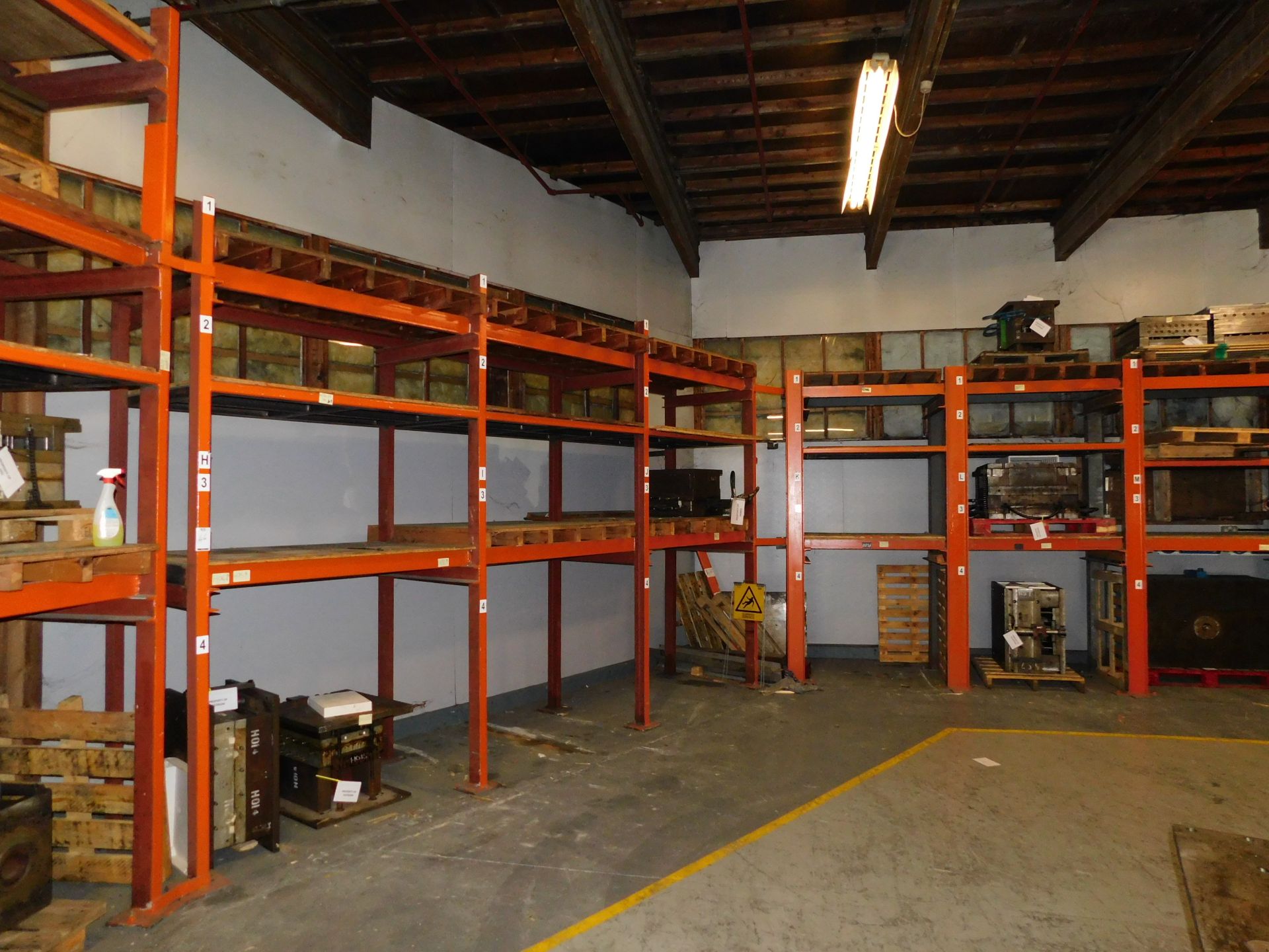 16 Bays Purpose Built Heavy Duty Welded Steel Tooling Racking - Image 2 of 3