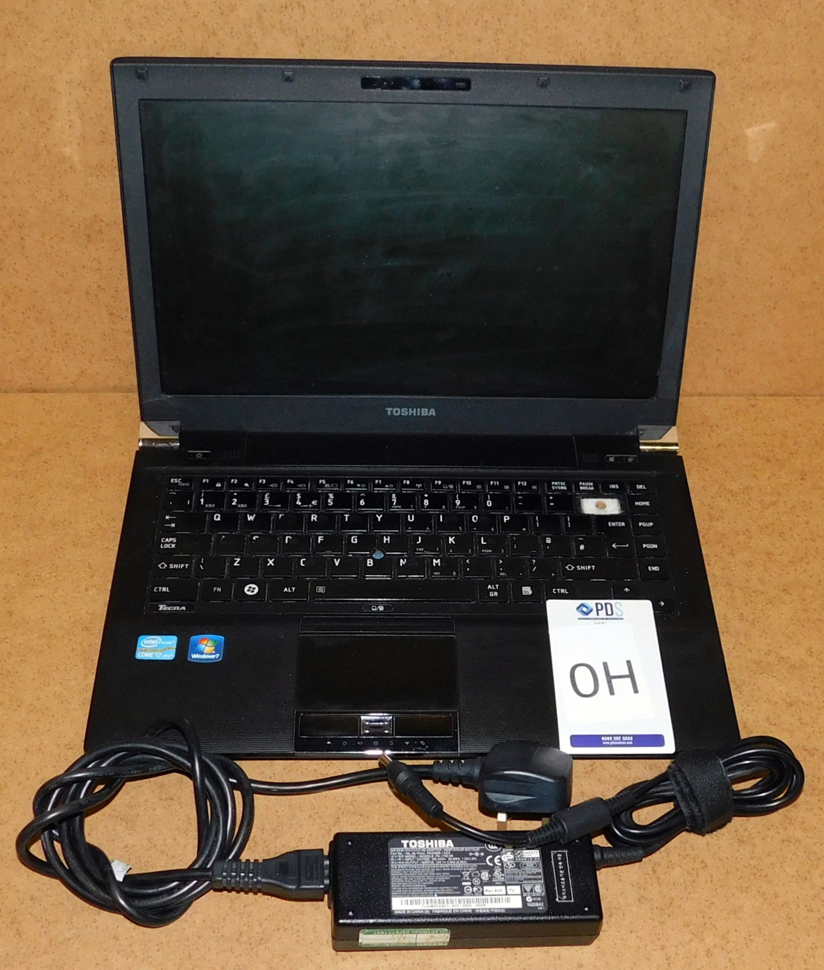 Toshiba Tecra R840-12F Laptop, i7 V Pro Processor (no HDD) with Charger