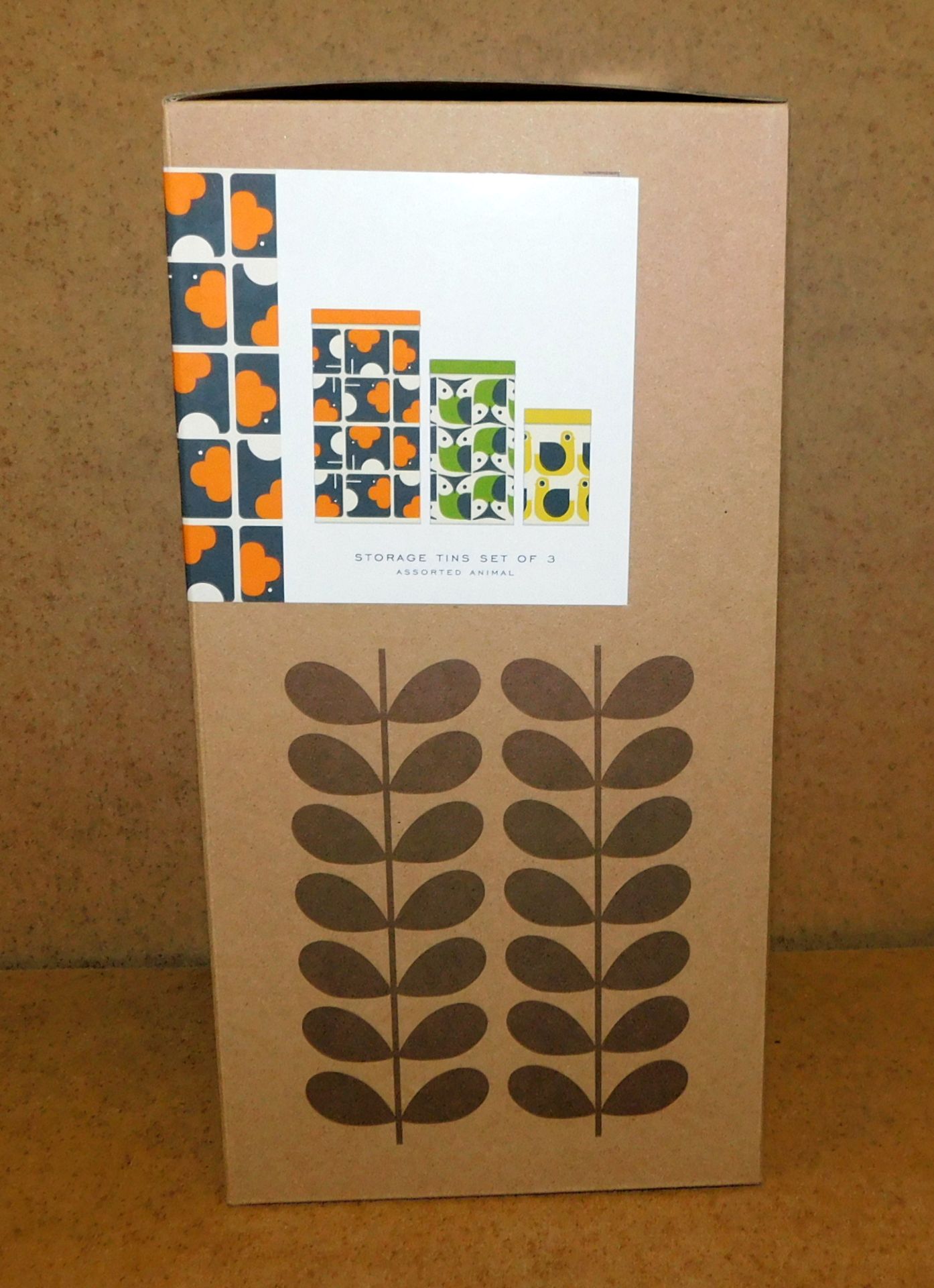 9 Orla Kiely Storage Tin Set of 3, Assorted Animal (RRP £25 per set) - Image 2 of 2