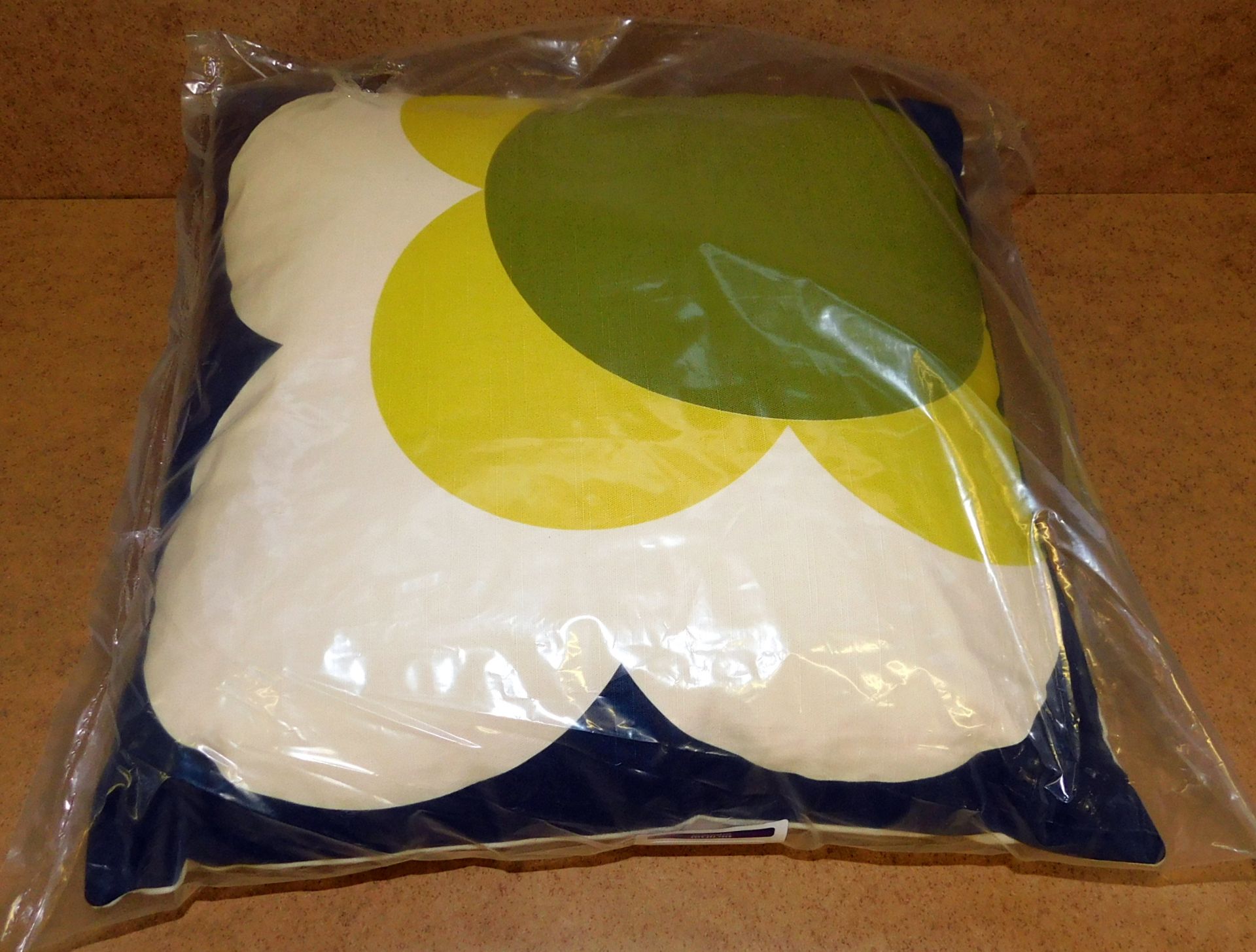 6 Orla Kiely Cushions, 45 x 45cm, Single Big Spot/shadow Flower/Lemon/Yellow (RRP £35 each) - Image 2 of 2