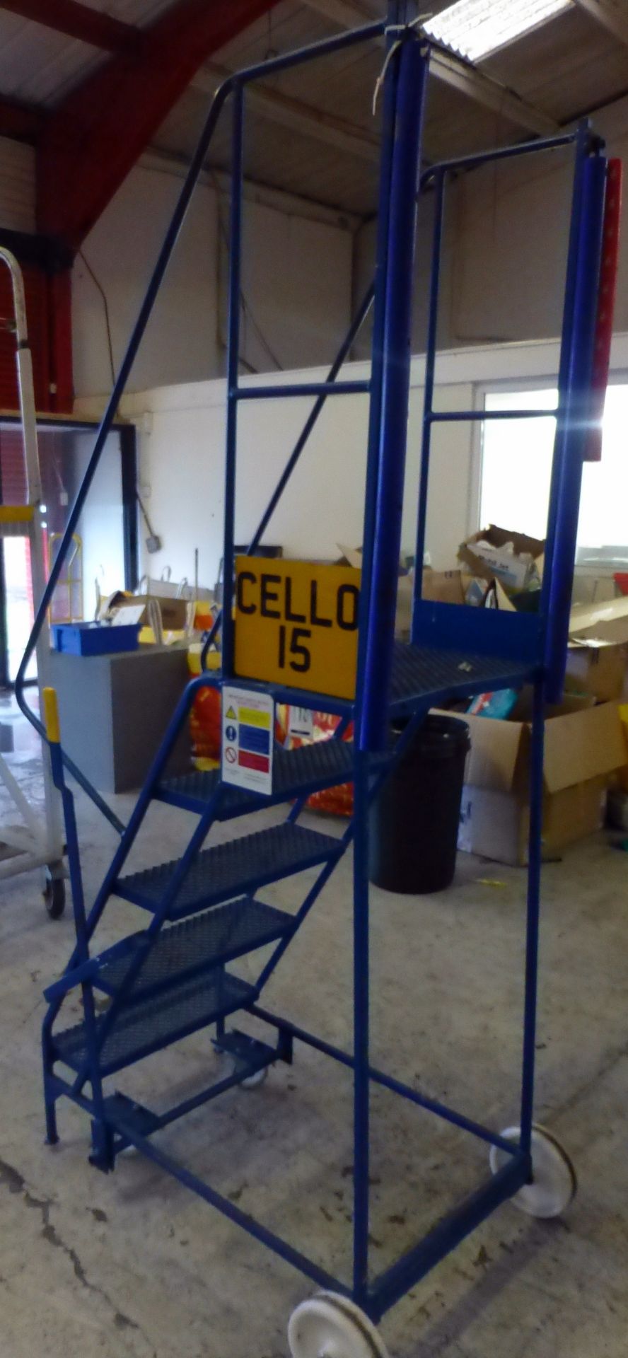 5 Rise Mobile Access Steps, Platform Height: 1.26m, Plant No: Cello 15 (Located 82 Rolfe Street, - Image 2 of 3