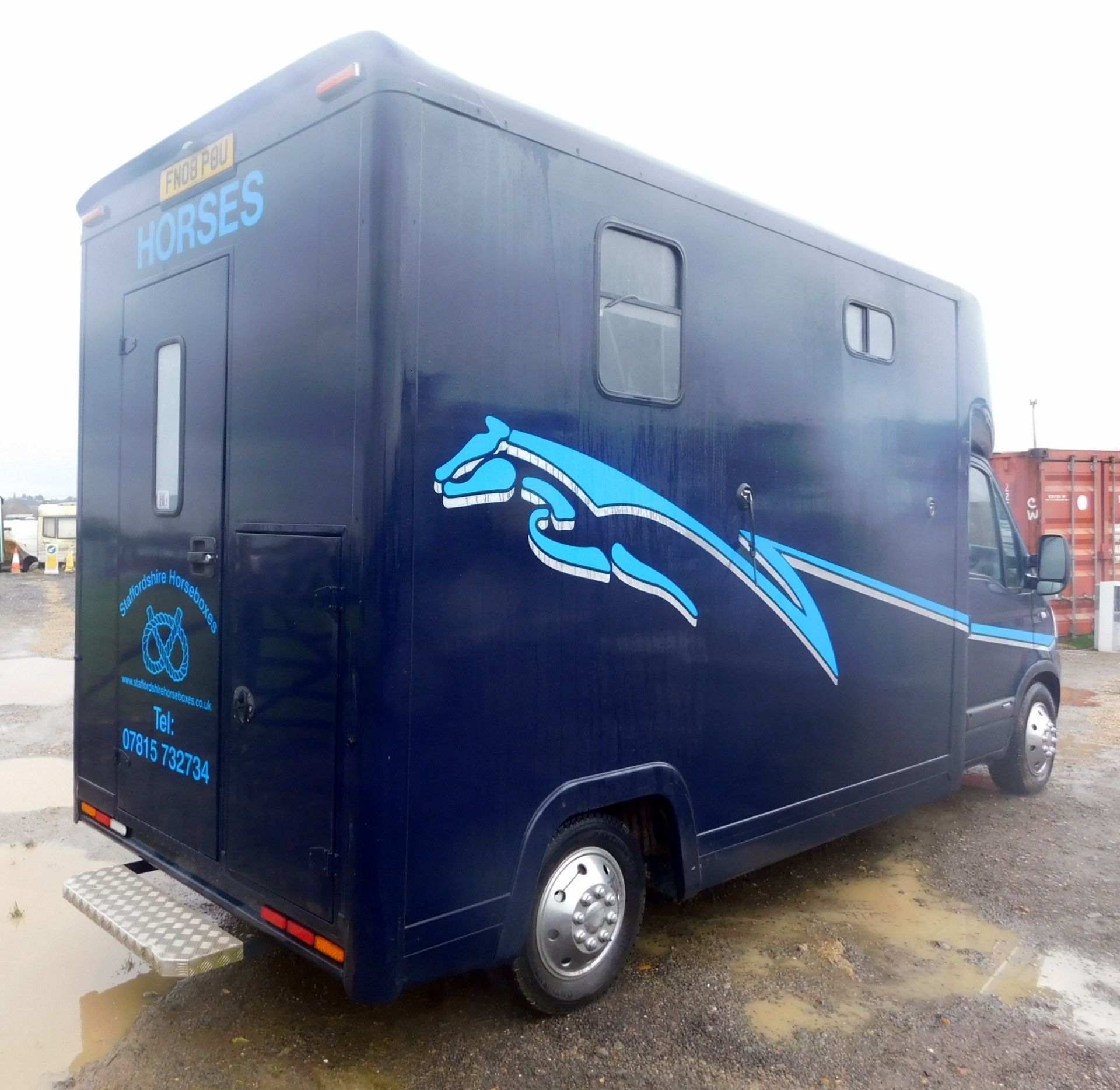 Vauxhall Movano Based Horsebox, Registration Number FN08POU, LWB DIESEL 3500 2.5CDTI 146ps High Roof - Image 4 of 13