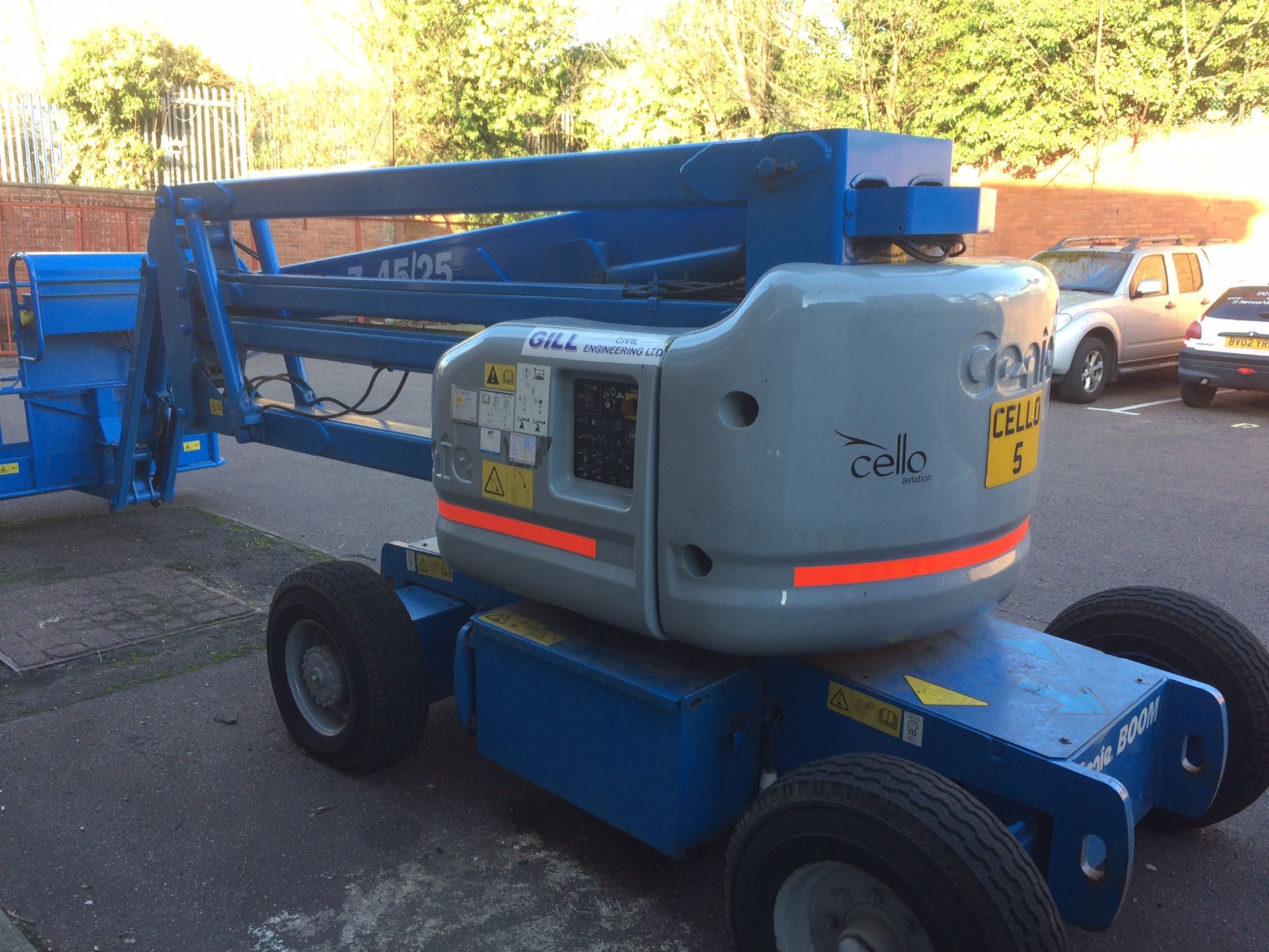 Genie Z45-25J Bi-Fuel Self Propelled Wheeled Man Lift, Plant No: Cello 2 (Located 140 Holyhead Road, - Image 8 of 8