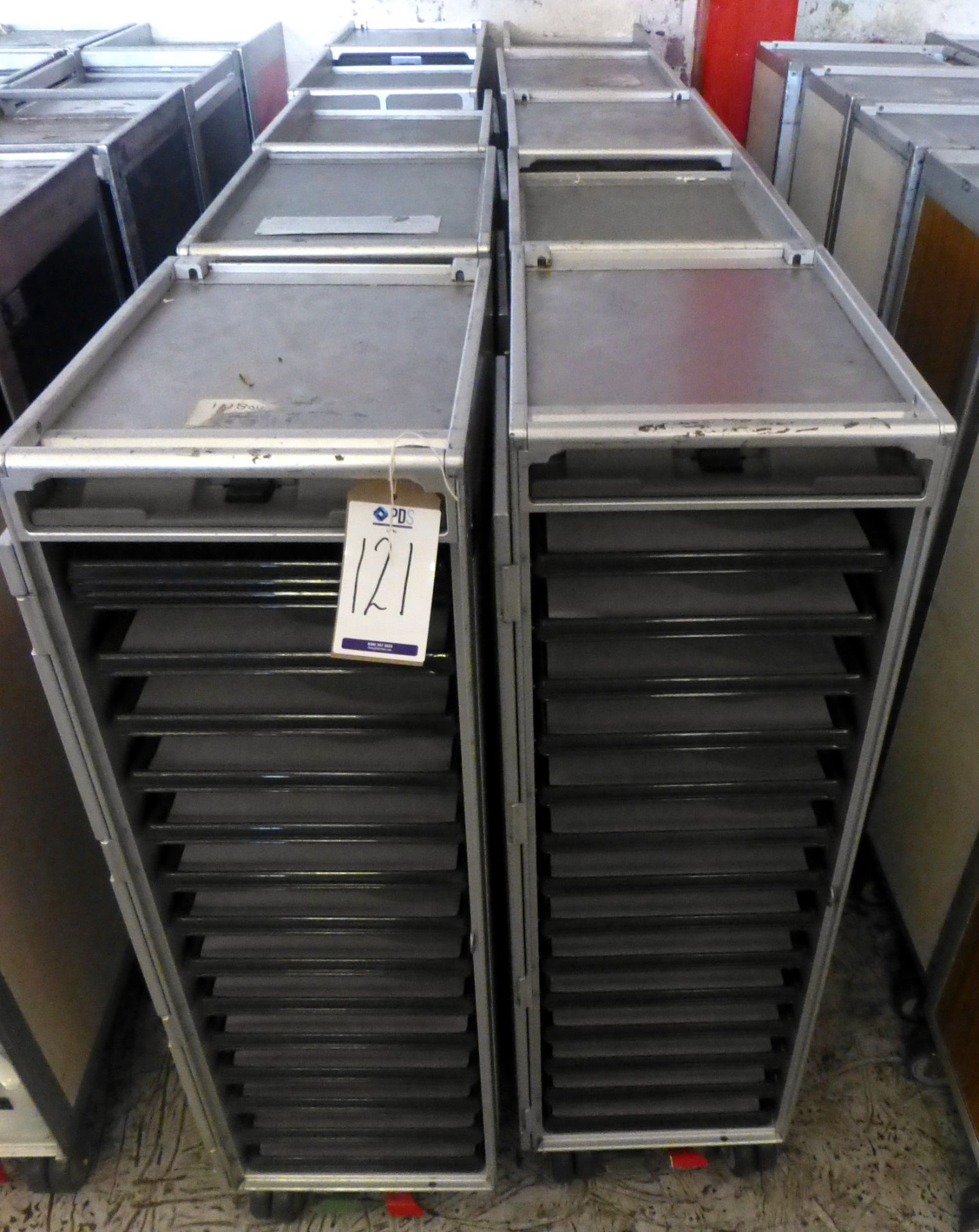 10 Assorted Half Size Galley Carts 30cm x 40cm x 103cm (Located 82 Rolfe Street, Smethwick, B66