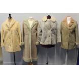 A collection of sheepskin coats and jackets to include: a Buntings of Windsor 3/4 length light