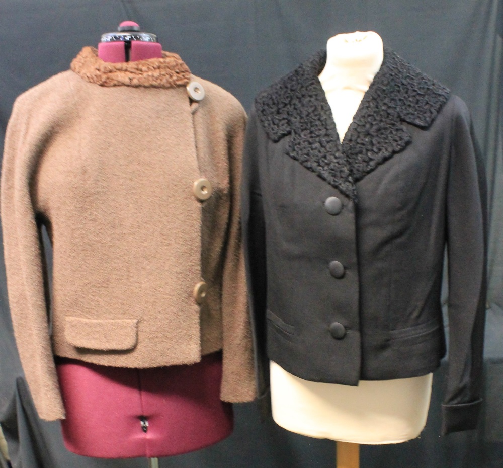 Collection of 40's - 60's vintage clothing to include: a green Golden Crest Couture wool skirt suit - Image 3 of 7