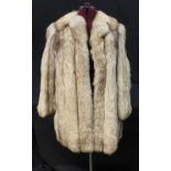 Blue fox fur jacket. (B.P. 24% incl.