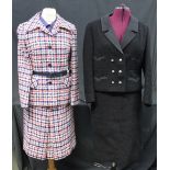 Collection of vintage clothing (60's-80's) to include: black Mansfield original by Frank Russell