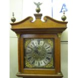 18TH CENTURY OAK CASED, EIGHT DAY, LONG CASE CLOCK,