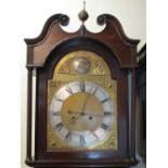 19TH CENTURY OAK EIGHT DAY LONG CASE CLOCK marked: T.O.S.